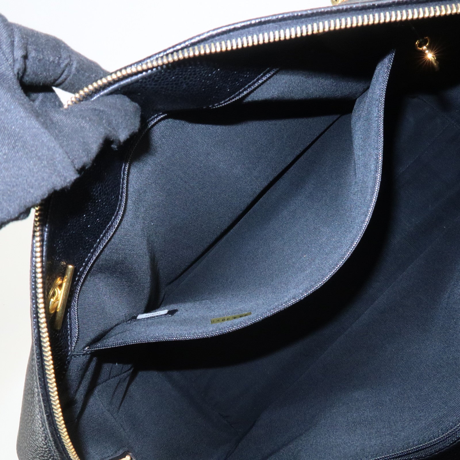 CHANEL COCO Mark Caviarskin Chain Shoulder Bag Black A10492