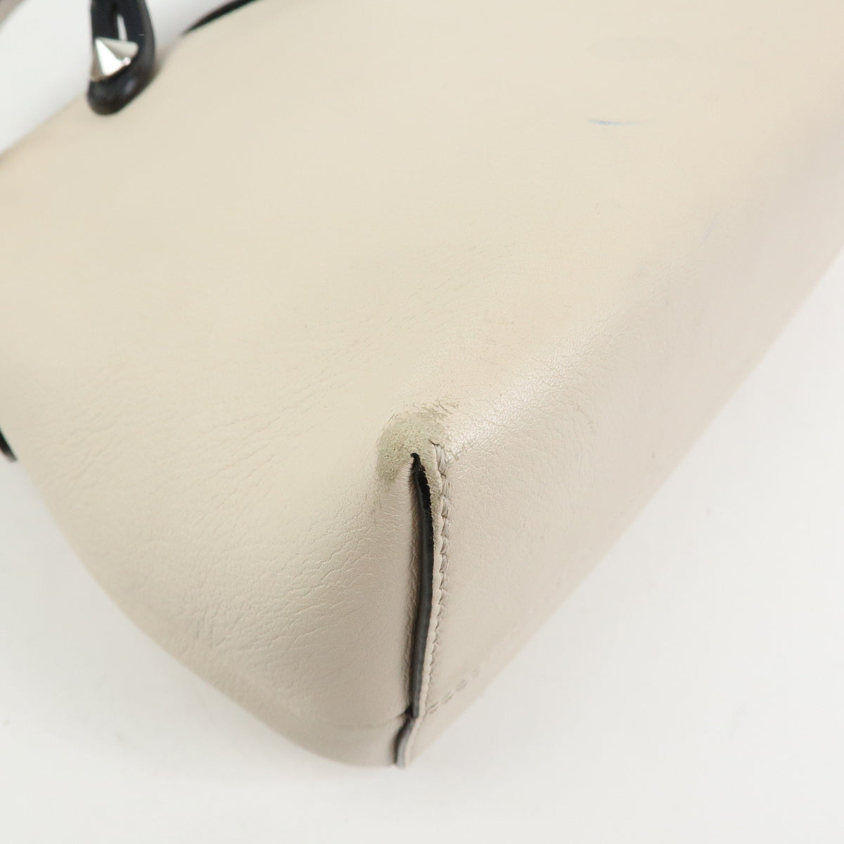 FENDI By The Way Leather Medium 2Way Hand Shoulder Bag Ivory 8BL124