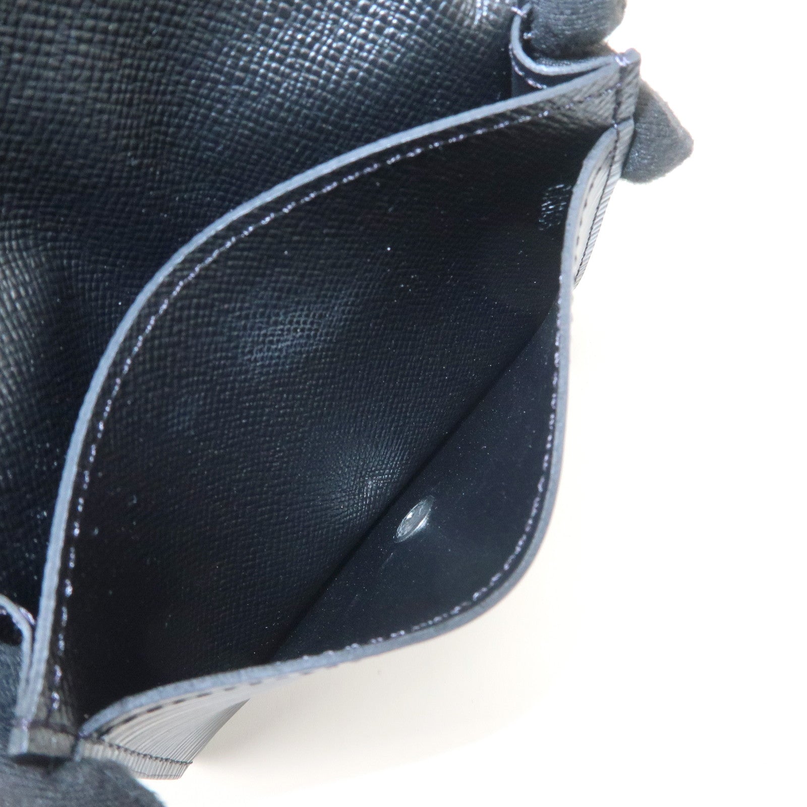 Louis Vuitton Epi leather Enveloppe Culte Du Visite Card Case Noir M56169