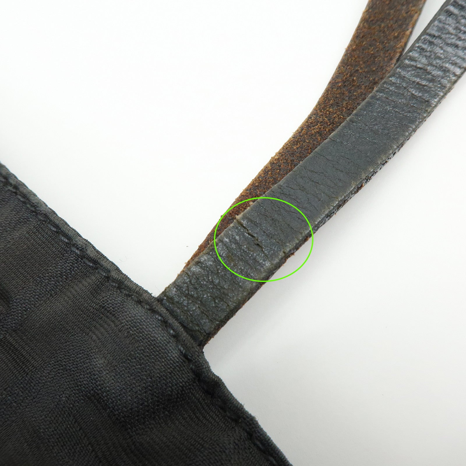 FENDI Zucca Canvas Leather Tote Bag Shoulder Bag Black 15785