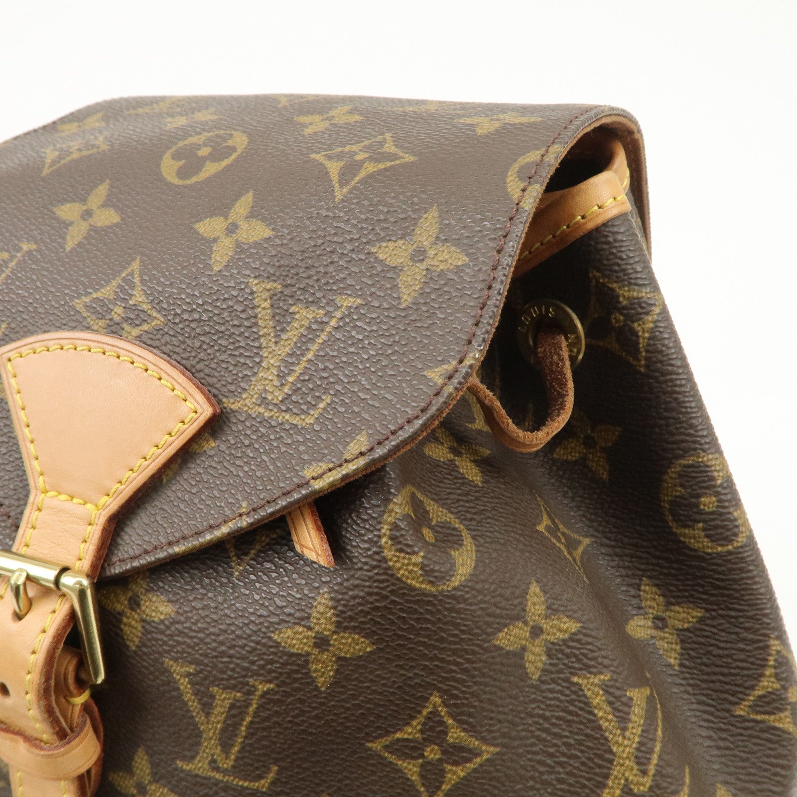 Louis Vuitton Monogram Montsouris MM Back Pack Brown M51136 Used