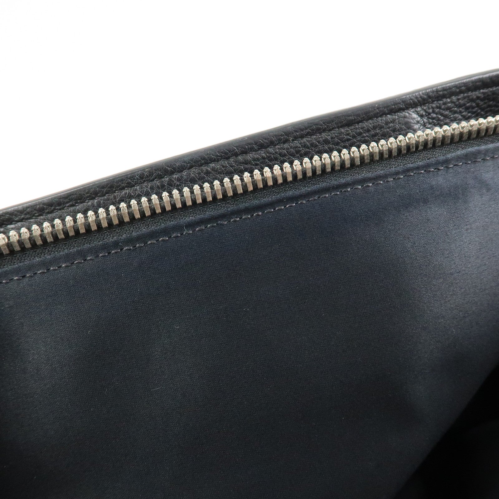 MIU MIU Logo Leather 2Way Shoulder Bag Hand Bag Black RR2014