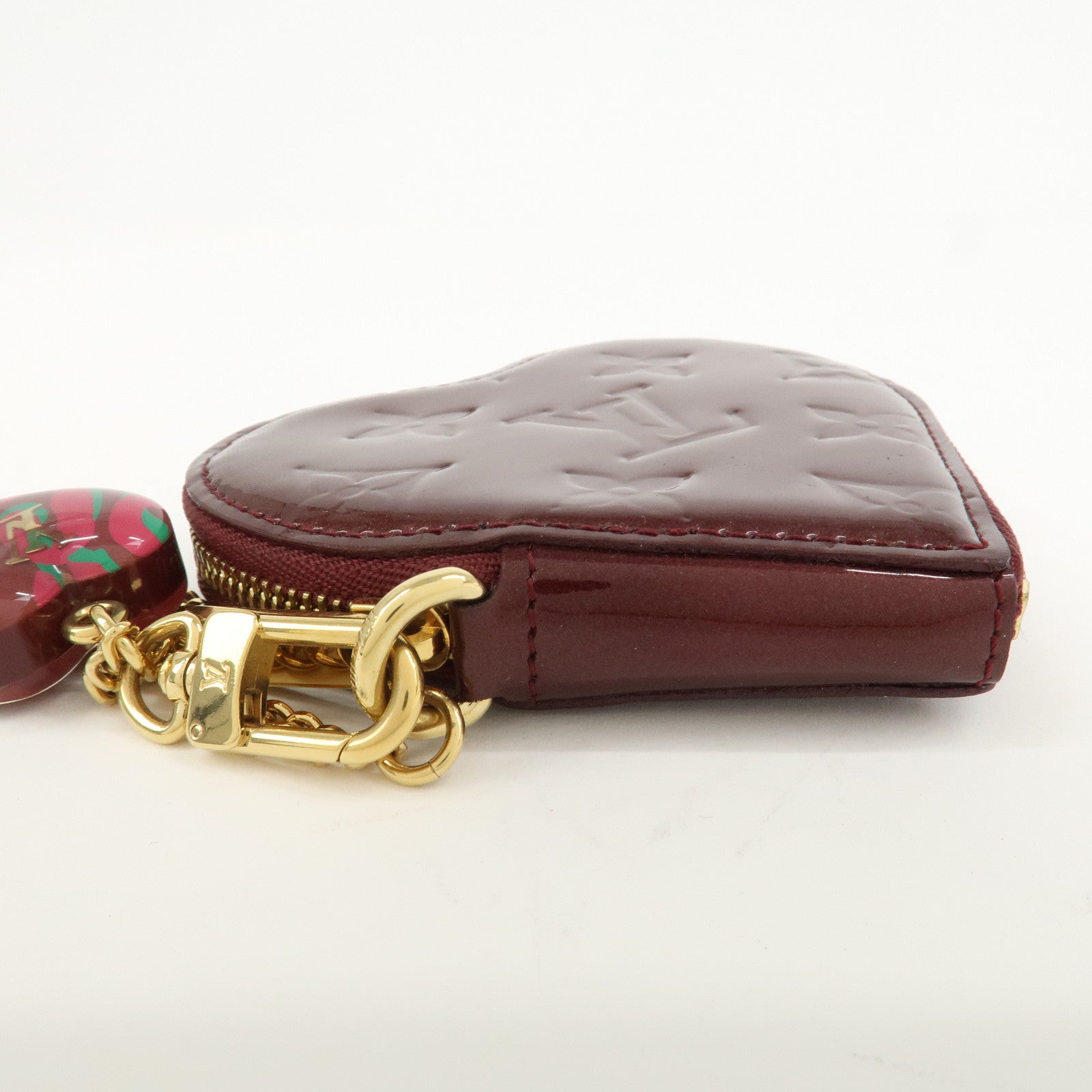 Louis Vuitton Monogram Vernis Porte Monnaie Coeur Coin Case M91480