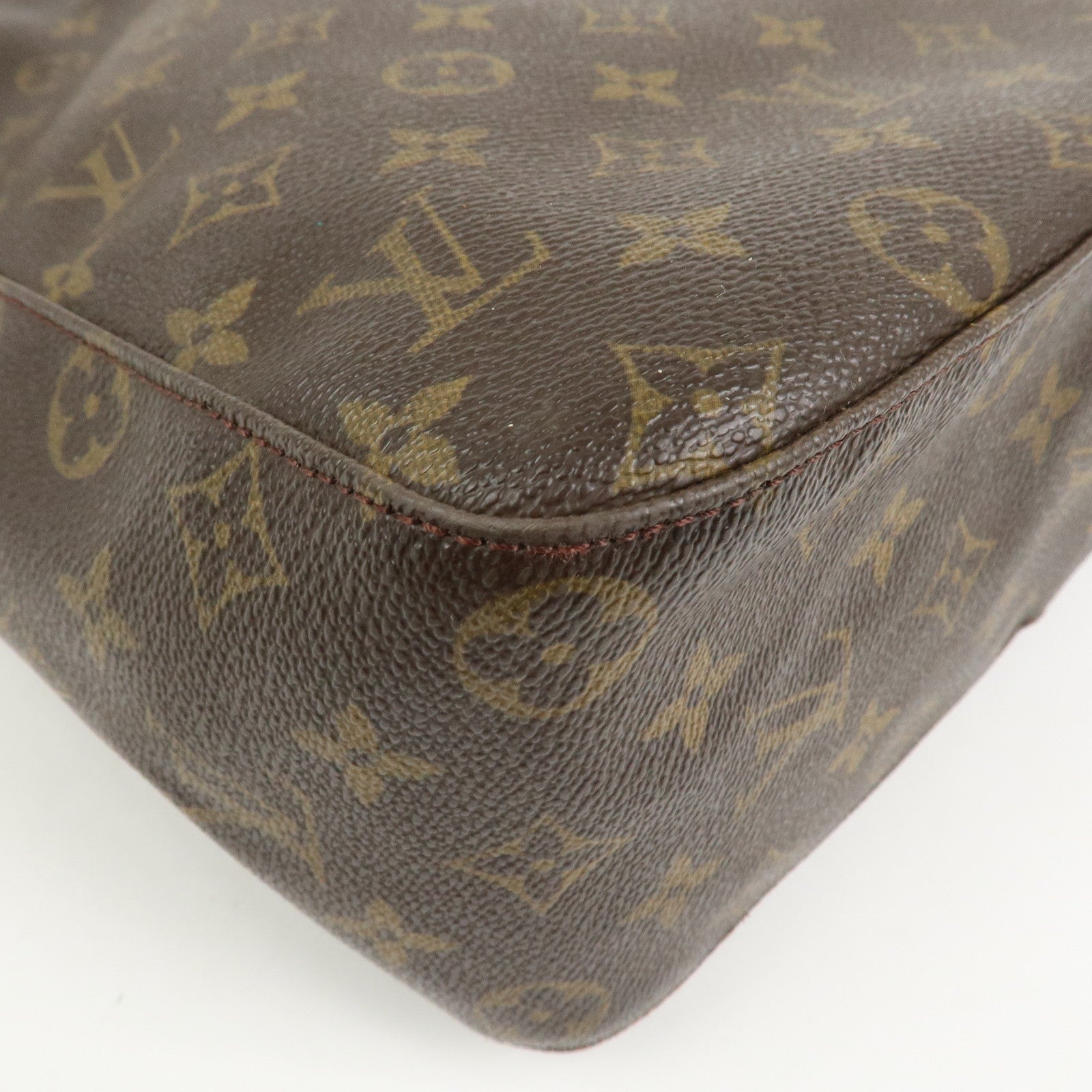 Louis Vuitton Monogram Looping GM Shoulder Bag Brown M51145