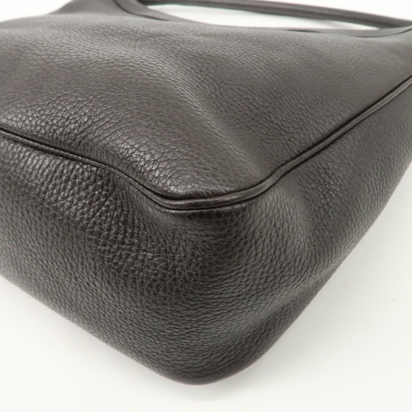 GUCCI Abbey Leather Shoulder Bag Hand Bag Dark Brown 293581 Used