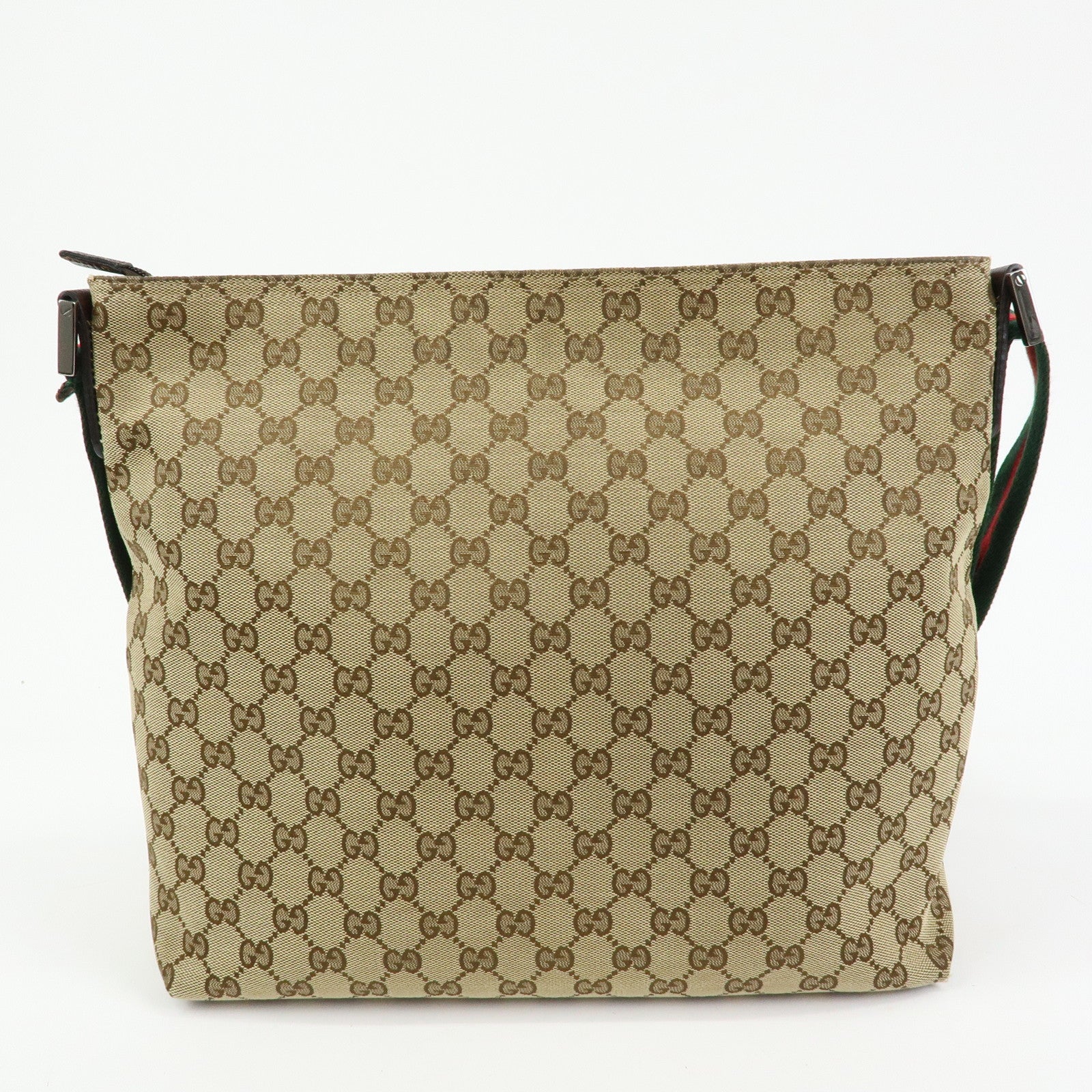 GUCCI Sherry GG Canvas Leather Shoulder Crossbody Bag Beige189751