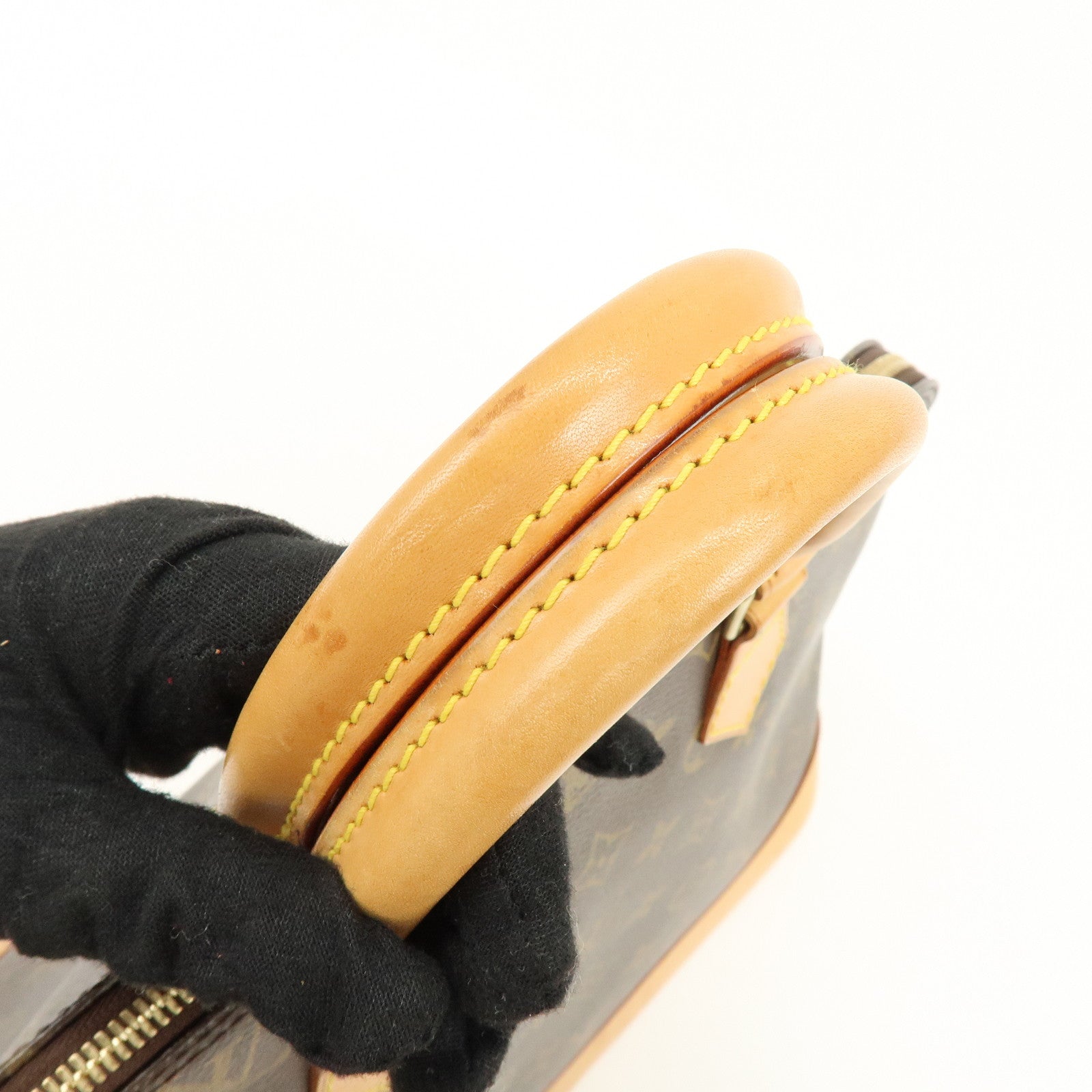 Louis Vuitton Monogram Alma Hand Bag Brown M51130
