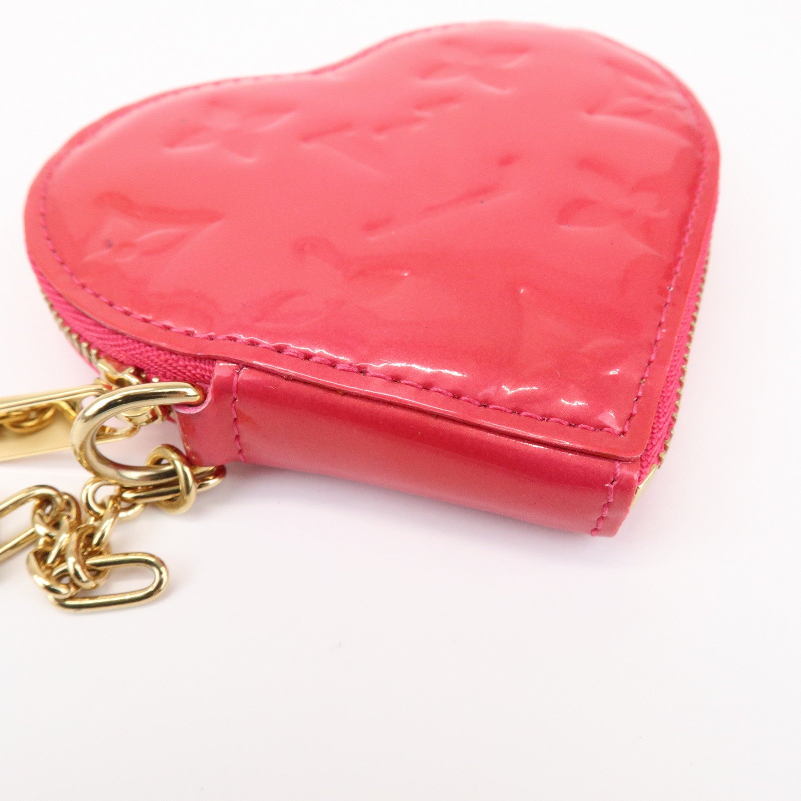 Louis Vuitton Monogram Vernis Porte Monnaie Coeur Coin Case M93657