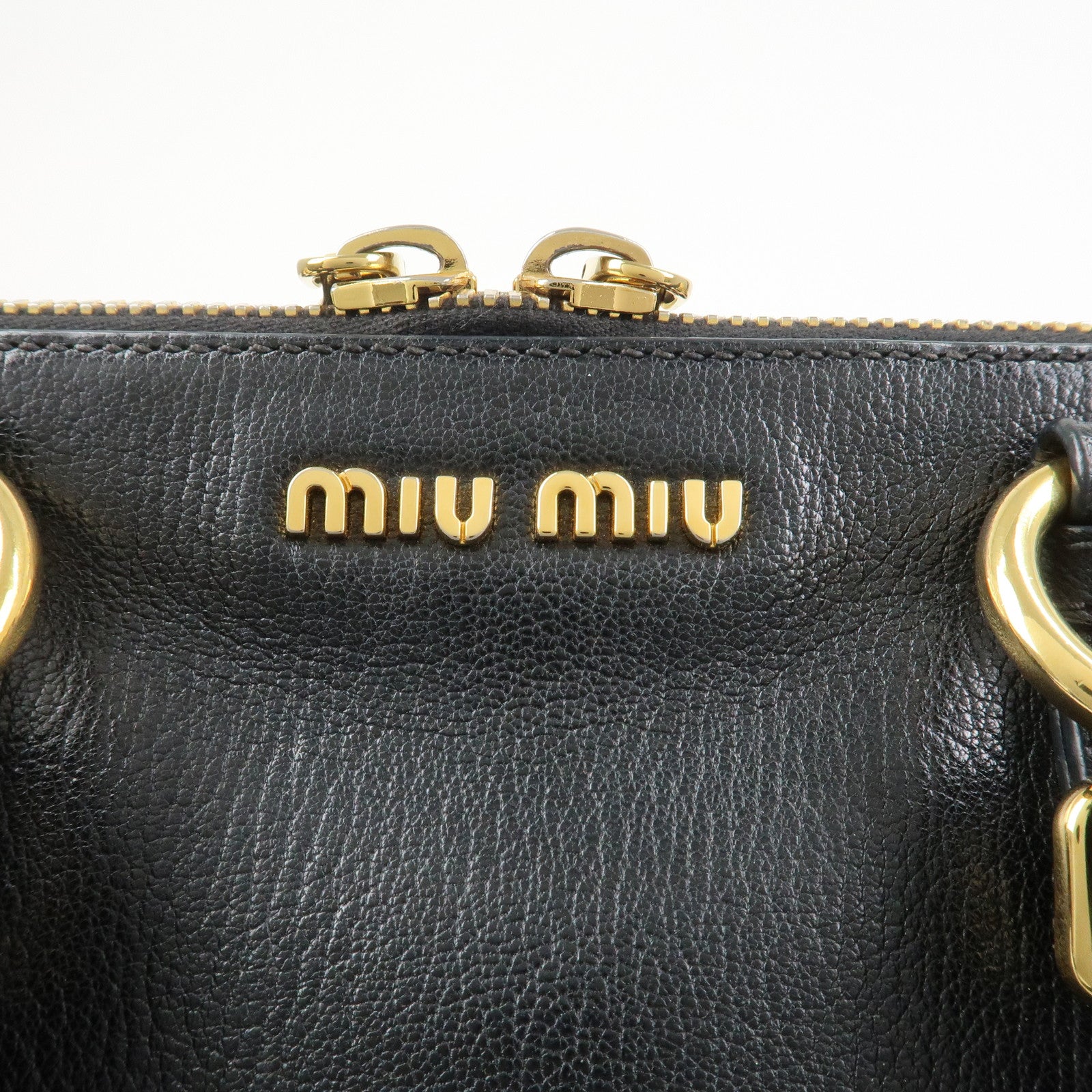 MIU MIU MADRAS 2Way Bag Hand Bag Shoulder Bag RL0058