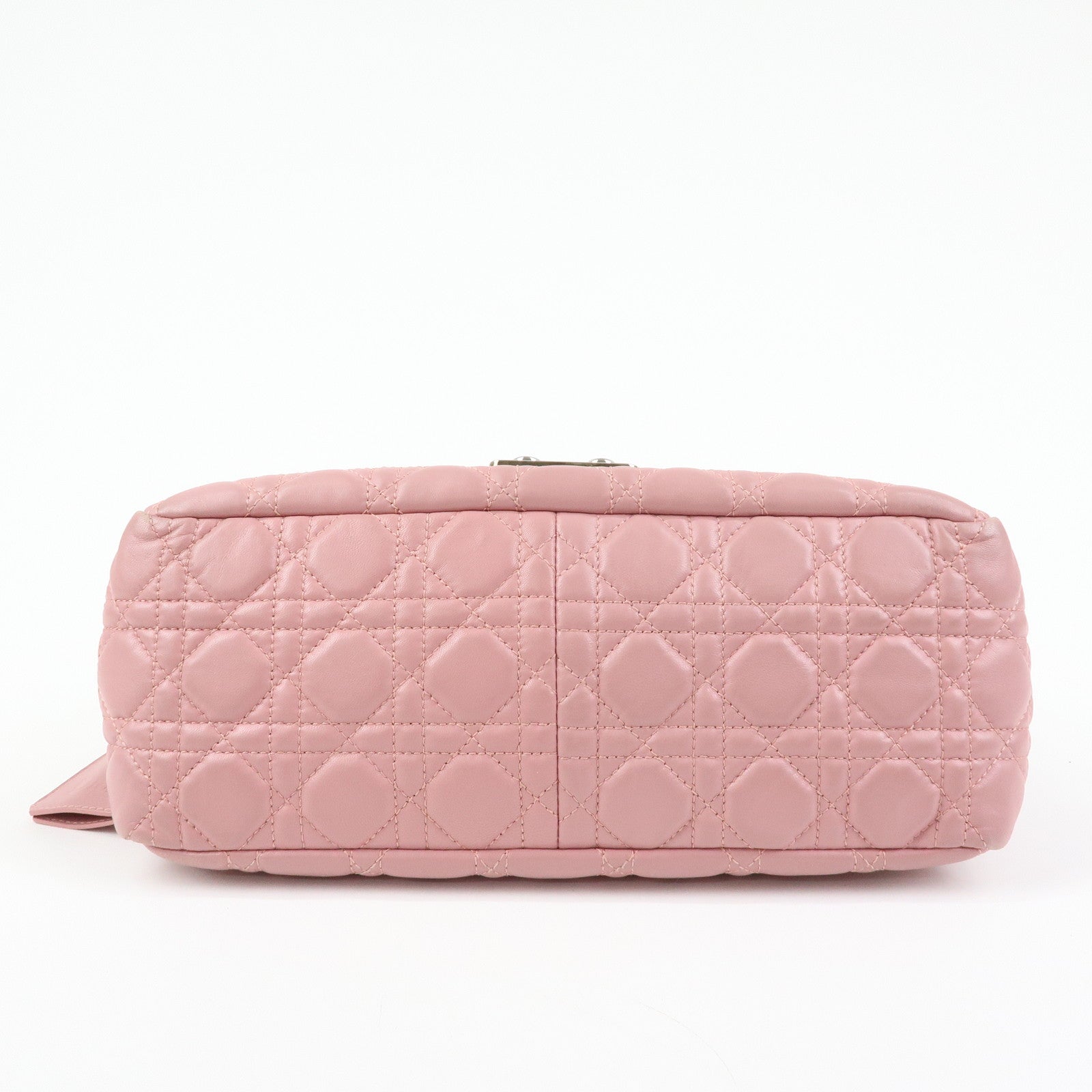 Christian Dior Canage New Lock Lamb Skin Shoulder Bag Hand Bag Pink