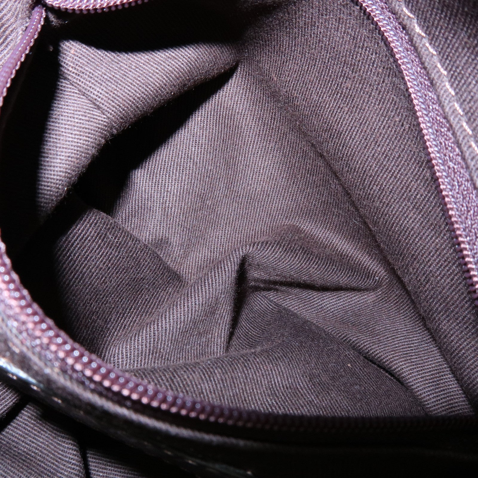 CHANEL COCO Mark Calf Leather Hand Bag Brown