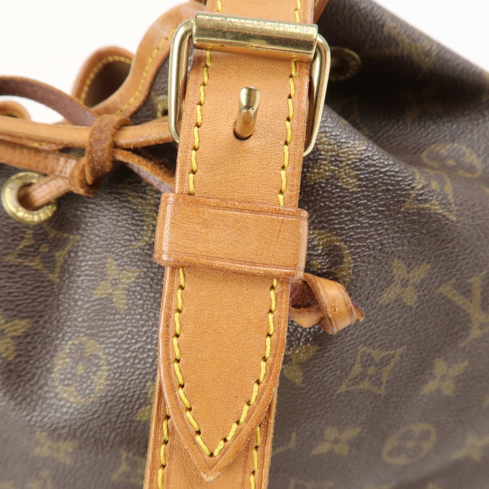 Louis Vuitton Monogram Petit Noe Shoulder Bag Brown M42226