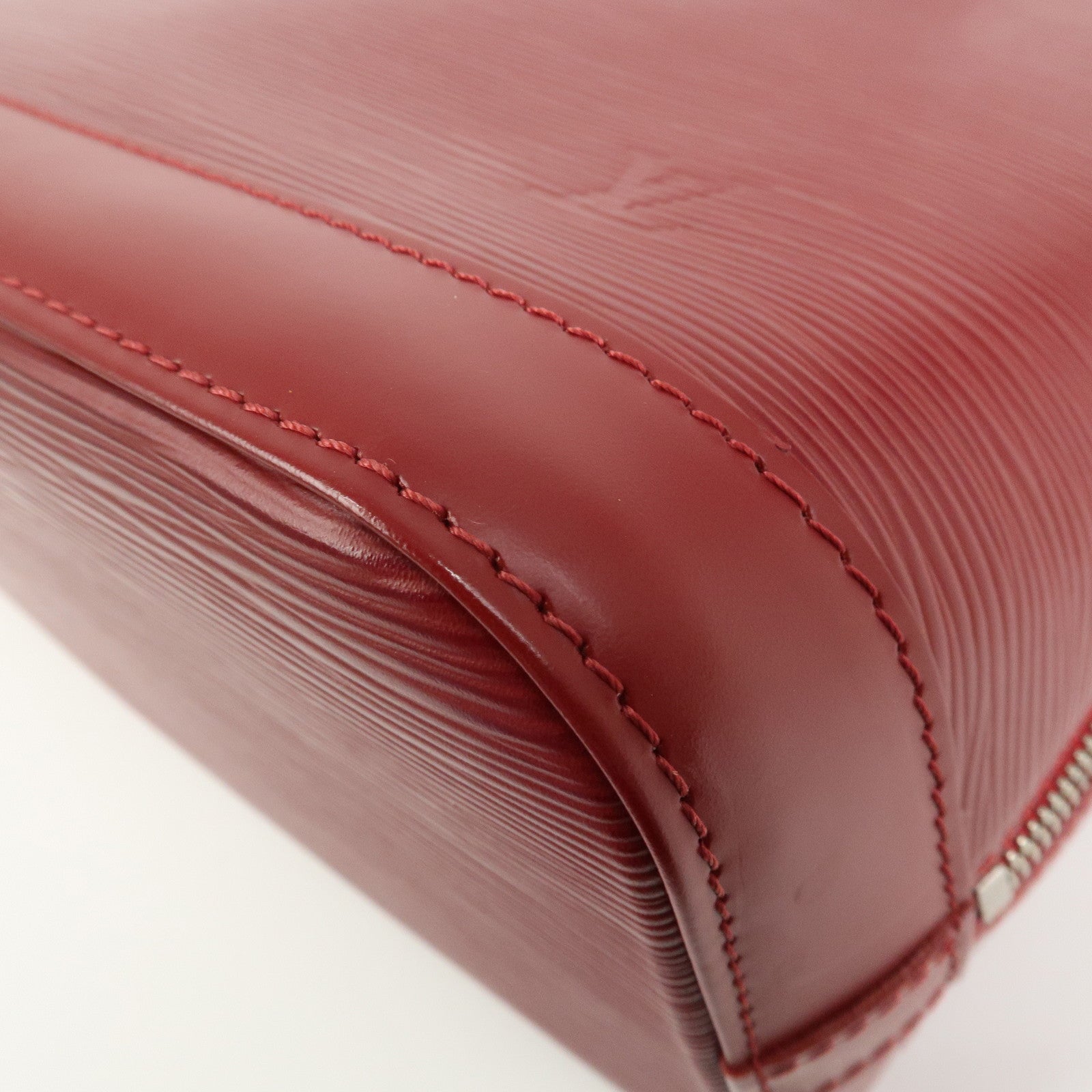 Louis Vuitton Epi Alma PM Leather Hand Bag Carmine M4058E