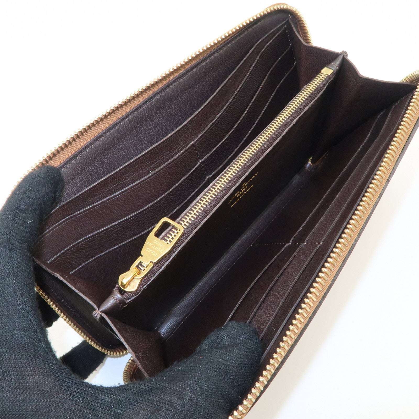 Louis Vuitton Parnassea Portefeuille Leather Round Zippy Wallet M58209 Used