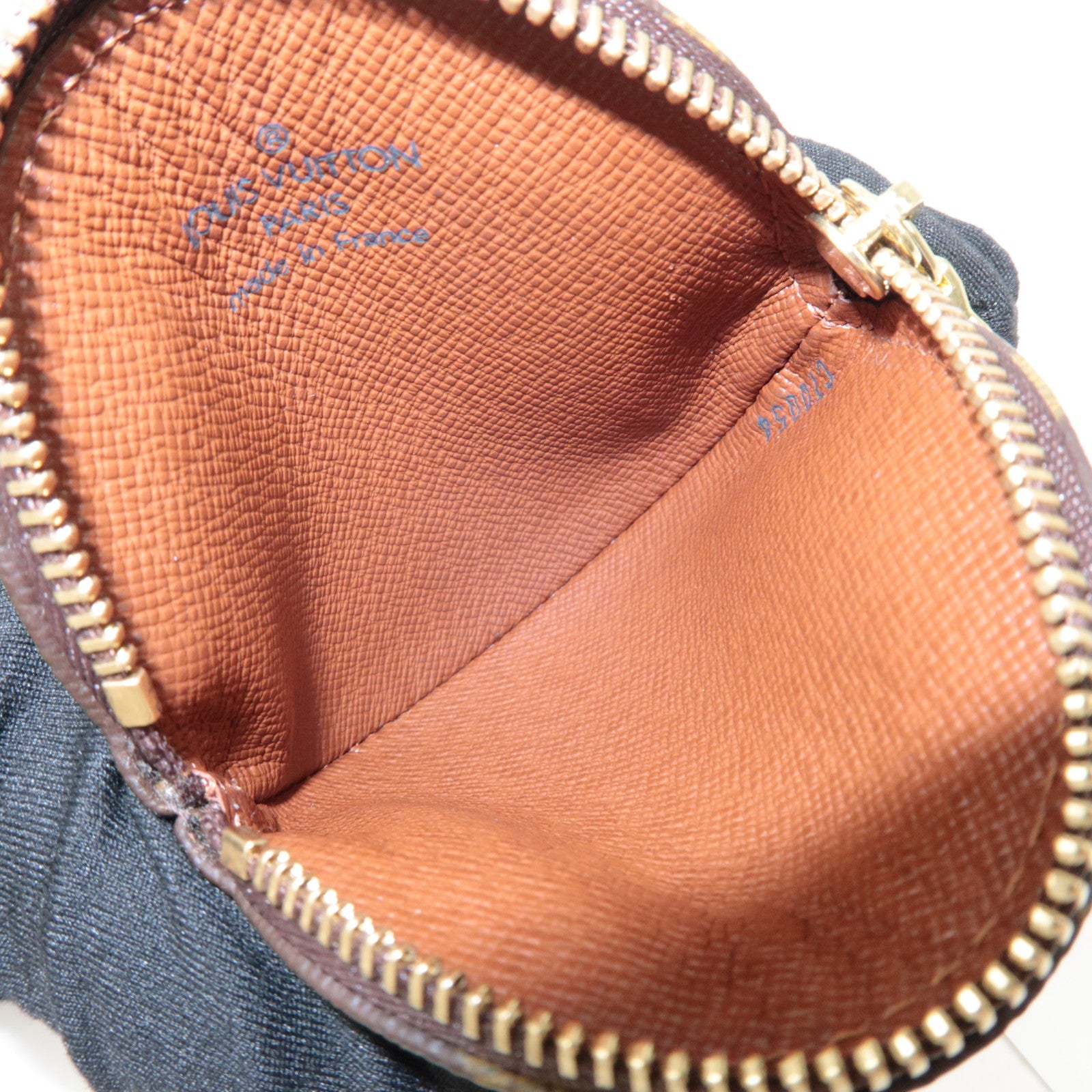 Louis Vuitton Monogram Porte Monnaie Rond Coin Case Brown M61926 Used