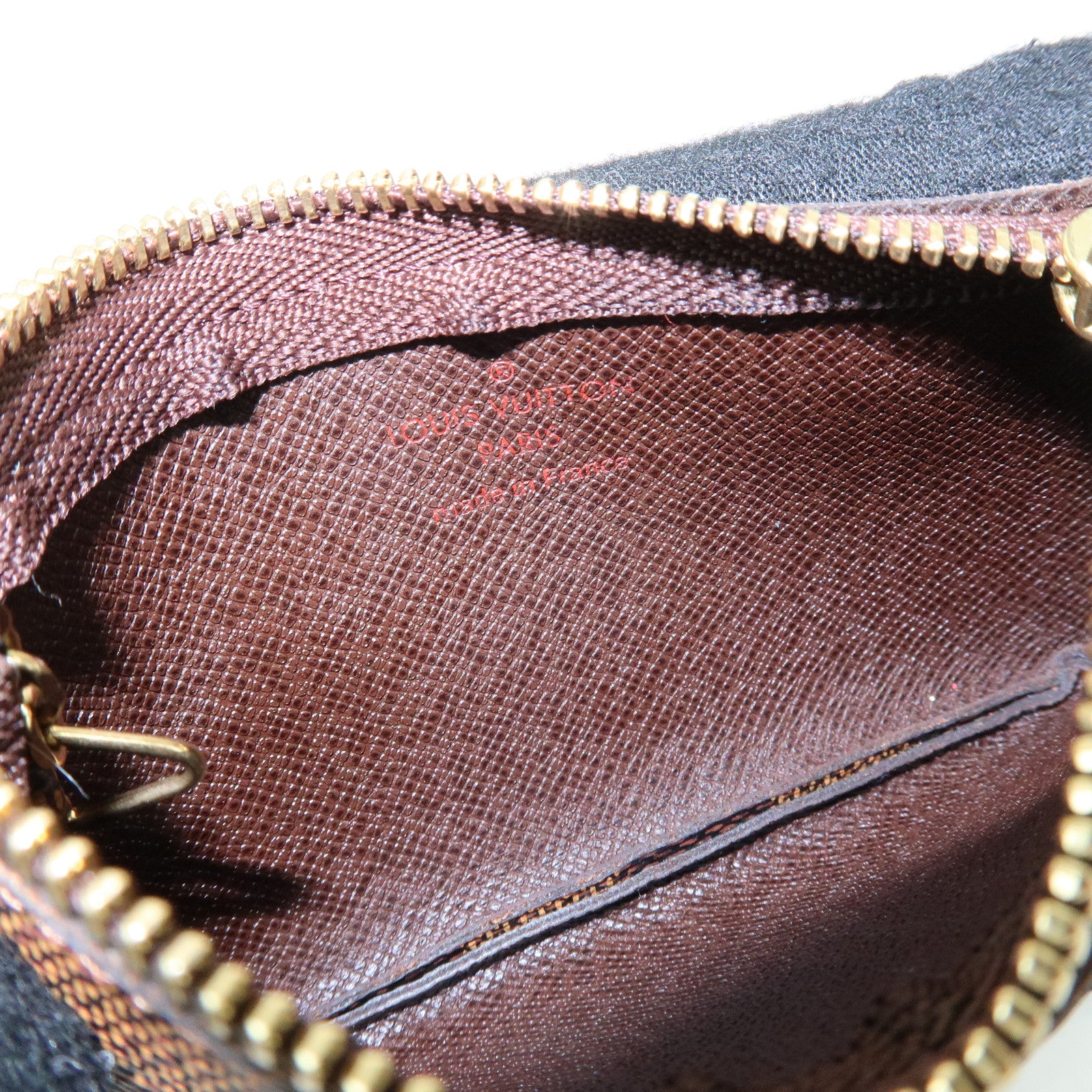 Louis Vuitton Damier Canvas Pochette Cles Damier Ebene N62658