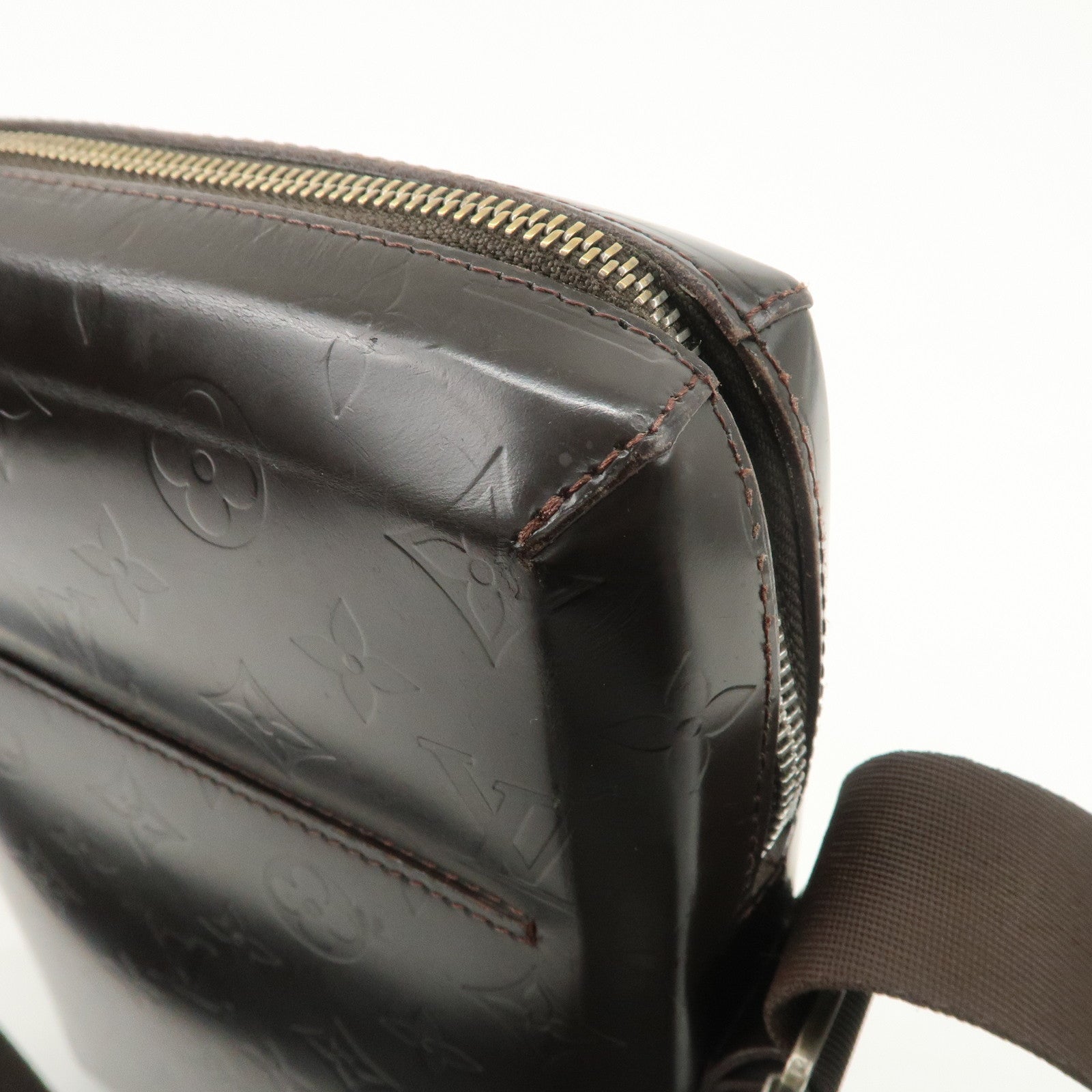 Louis Vuitton Monogram Bobby Leather Shoulder Bag Cafe Brown M46520 Used