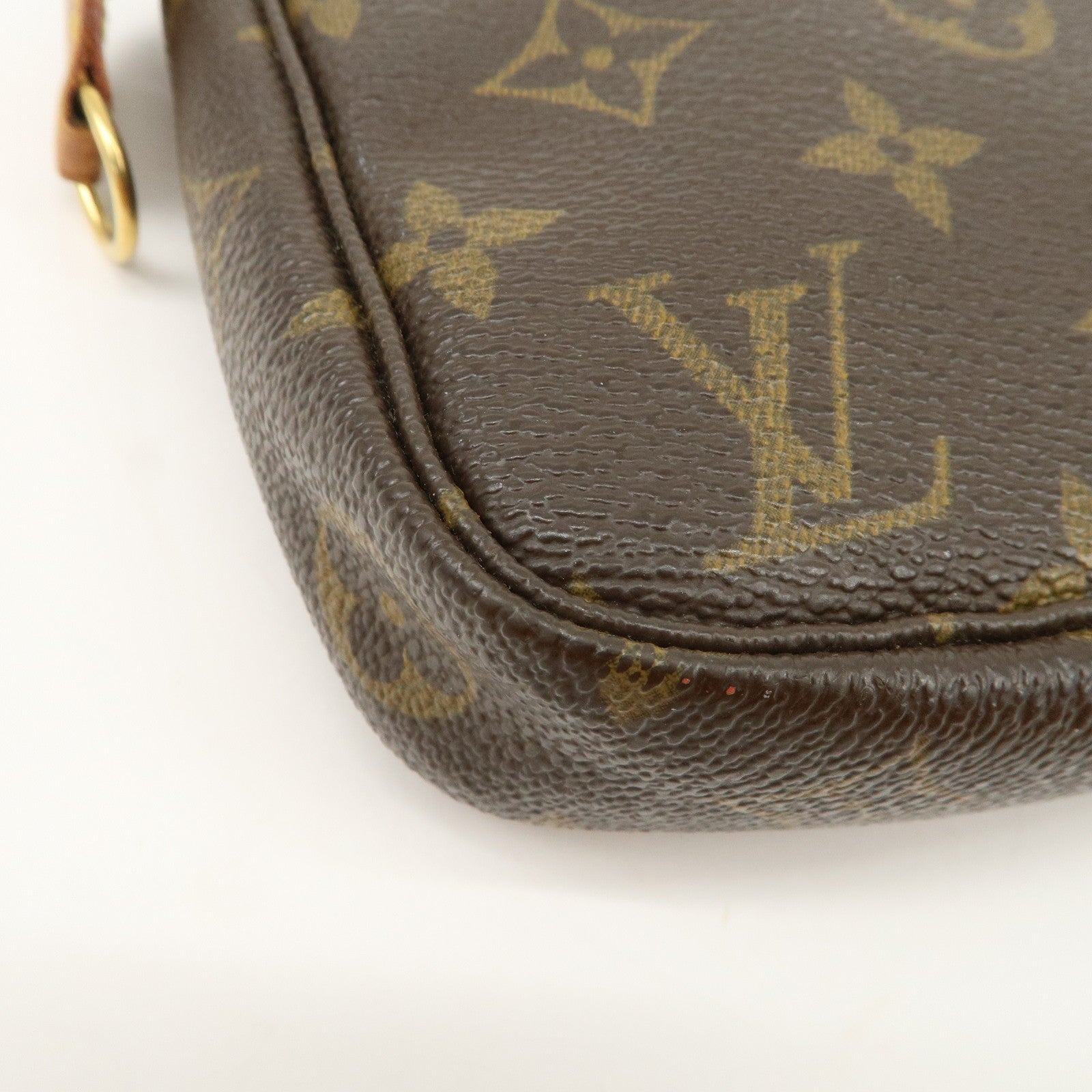 Louis Vuitton Monogram Pochette Accessoires Hand Bag Brown M51980