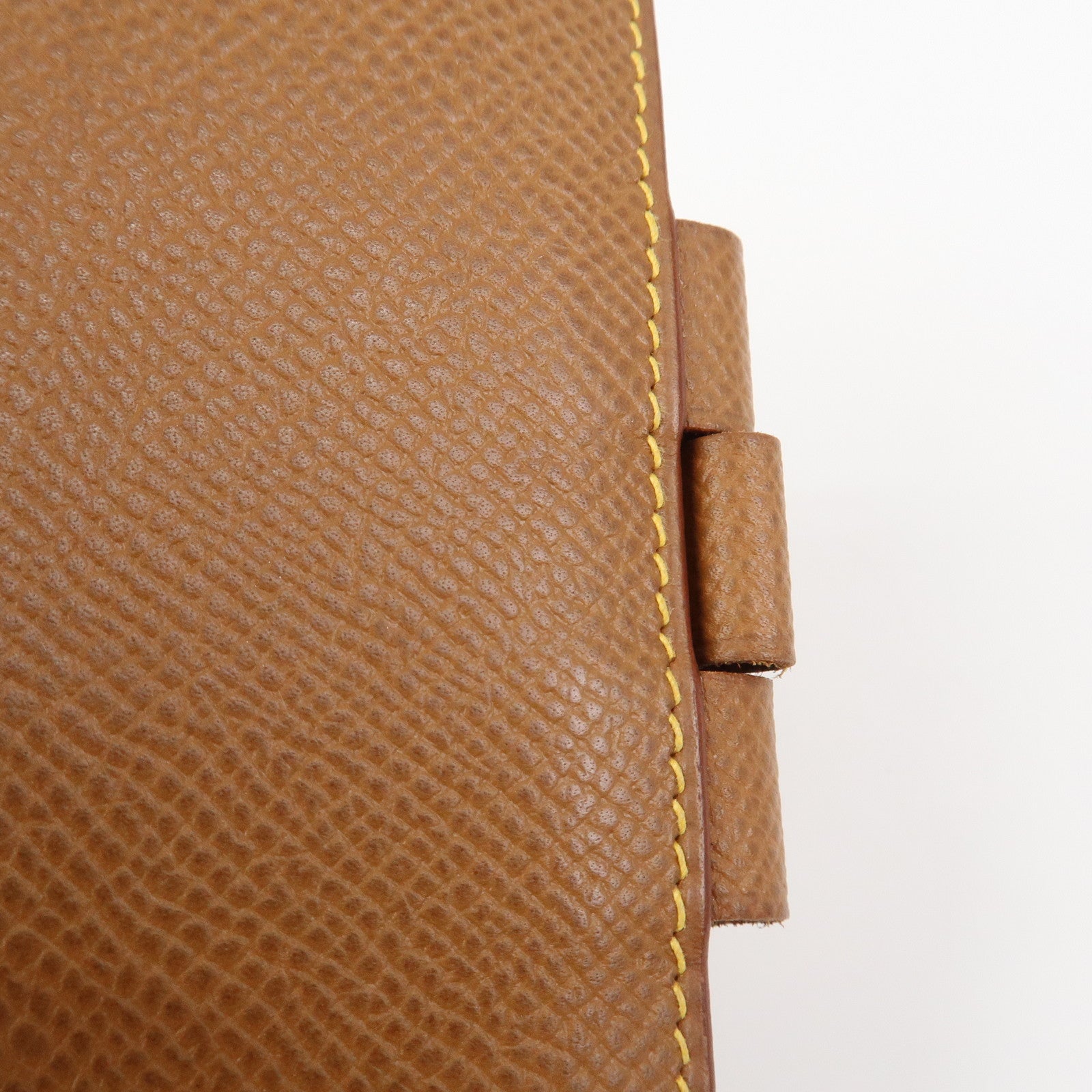 HERMES Agenda PM Leather Planner Cover □B Stamped Gold