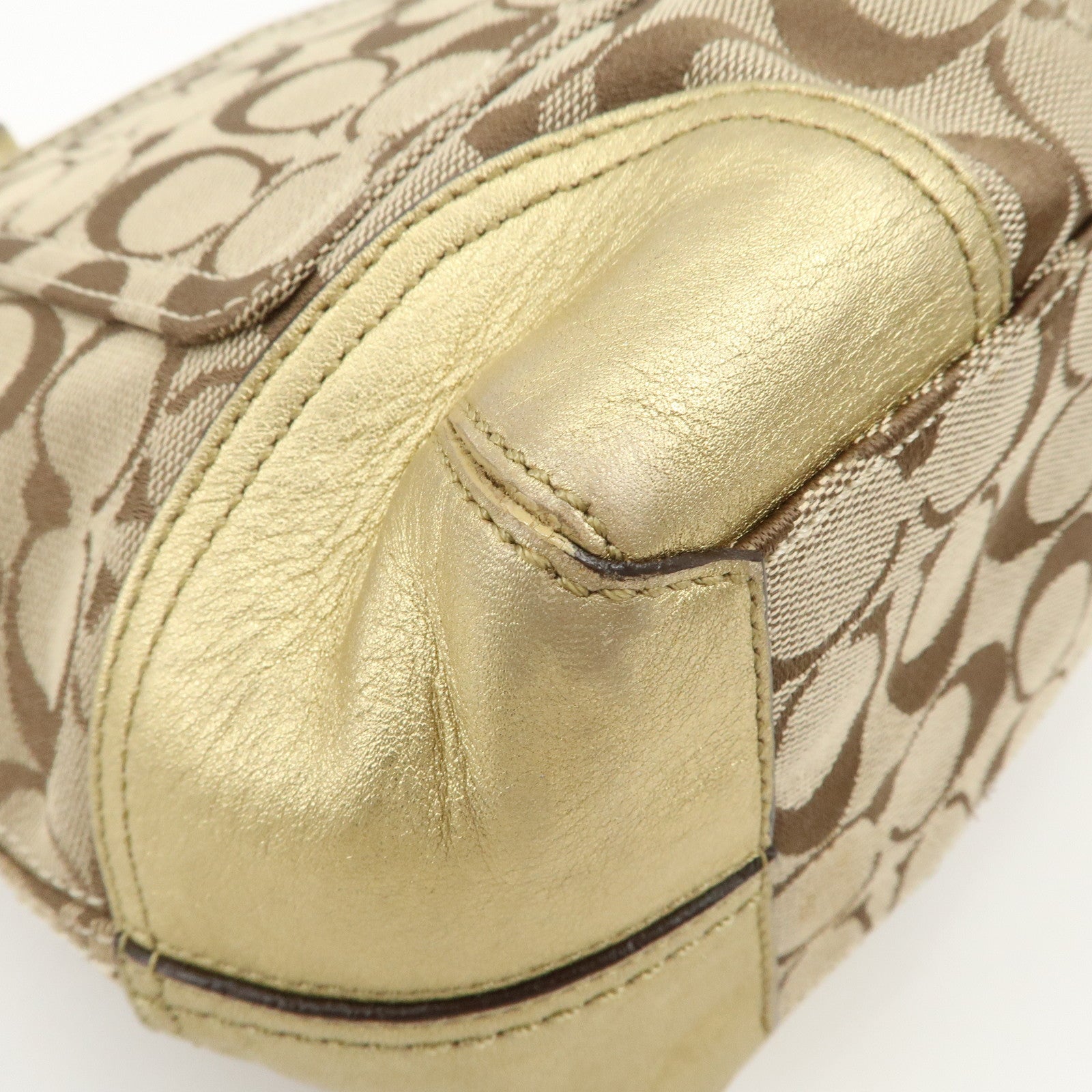 COACH Signature Canvas Leather Set of 2 Shoulder Bag Crossbody Bag