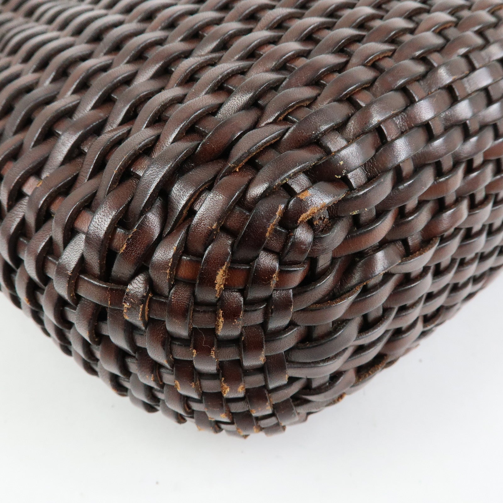 GUCCI Bamboo Leather 2Way Bag Hand Bag Shoulder Bag Brown 001.2404