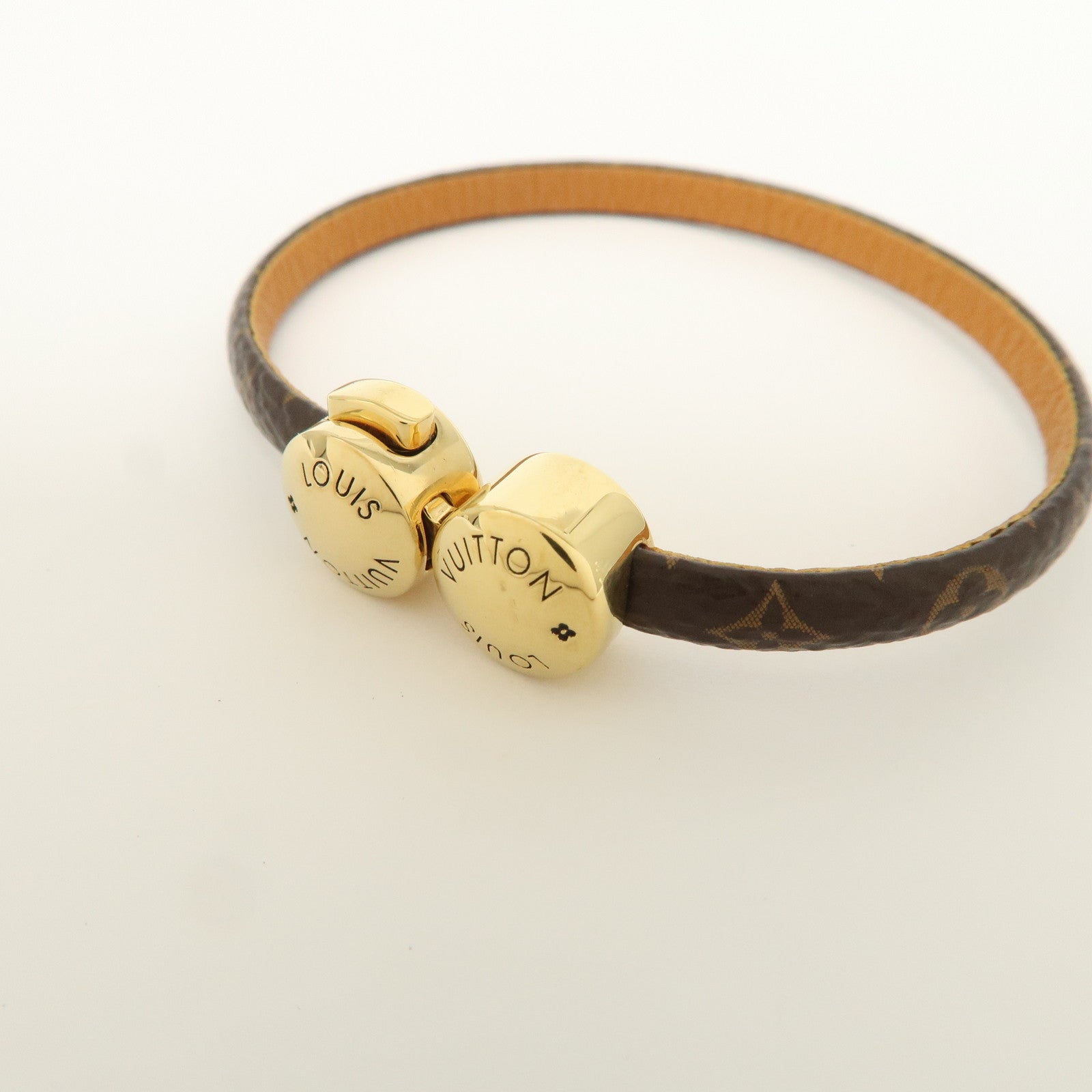 Louis Vuitton Monogram Historic Mini Bracelet Size 17 Brown M6407F