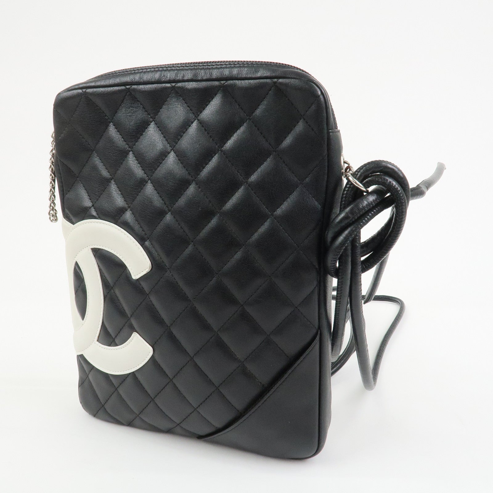 CHANEL Cambon Line Lambskin Medium Pochette Shoulder Bag A25178