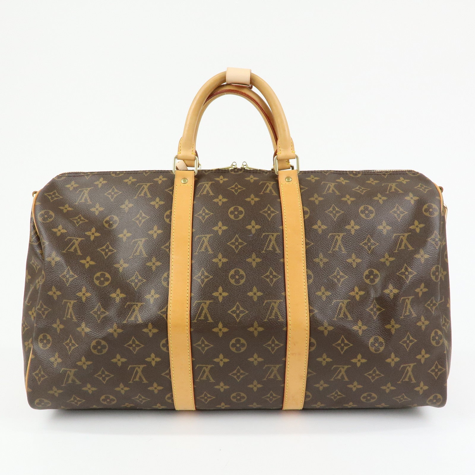 Louis Vuitton Monogram Keep All Bandouliere 50 Boston Bag M41416