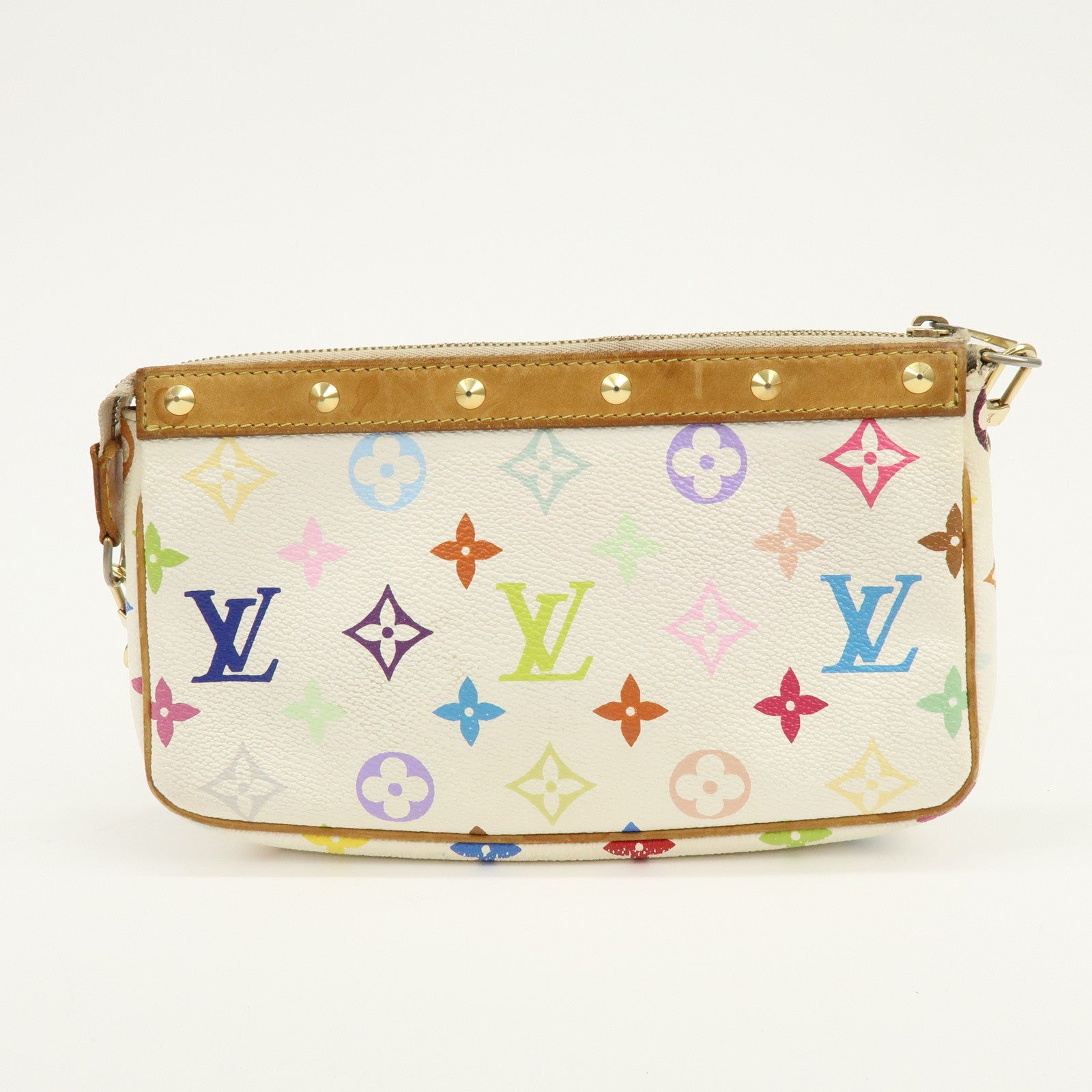 Louis Vuitton Monogram Multicolor Pochette Accessoires Blanc M92649