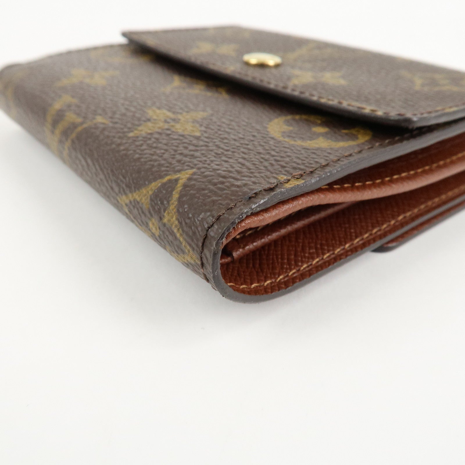 Louis Vuitton Monogram Porte Monnaie Billet Carte Credit Wallet M61652 Used