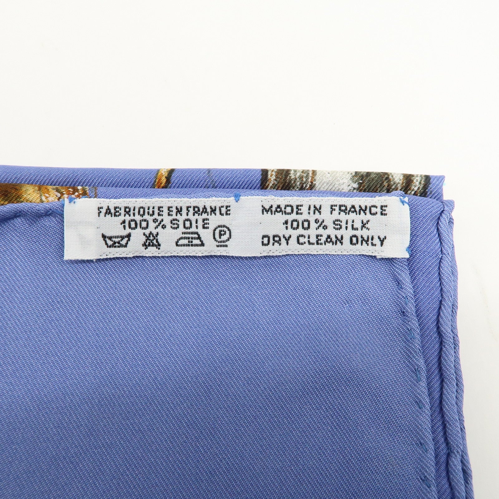 HERMES Carre 90 Silk 100% Scarf A Propos de Bottes Blue