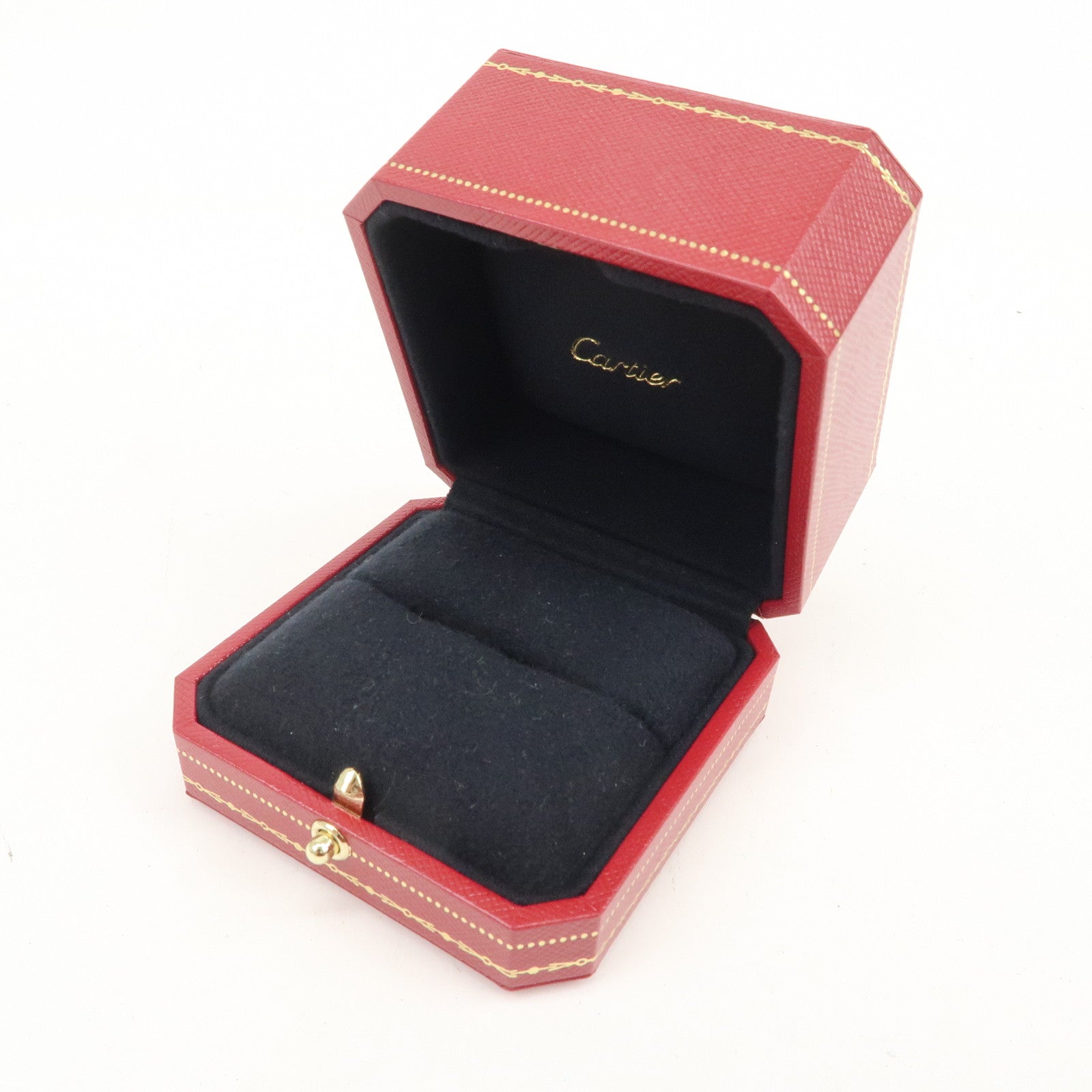 Cartier Set of 5 Jewelry Boxes Ring Boxes Red Gold
