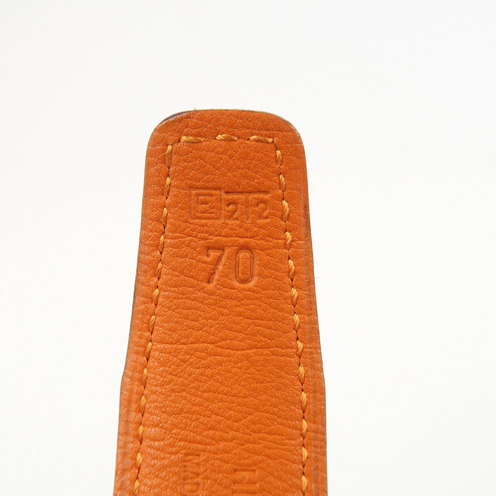 HERMES H Buckle Reversible Constance Leather Belt E Stamped Black