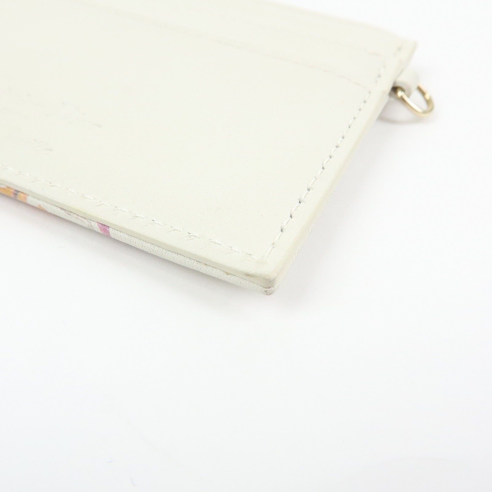 Christian Dior Lady Dior Amore Valentine Leather Card Case Ivory