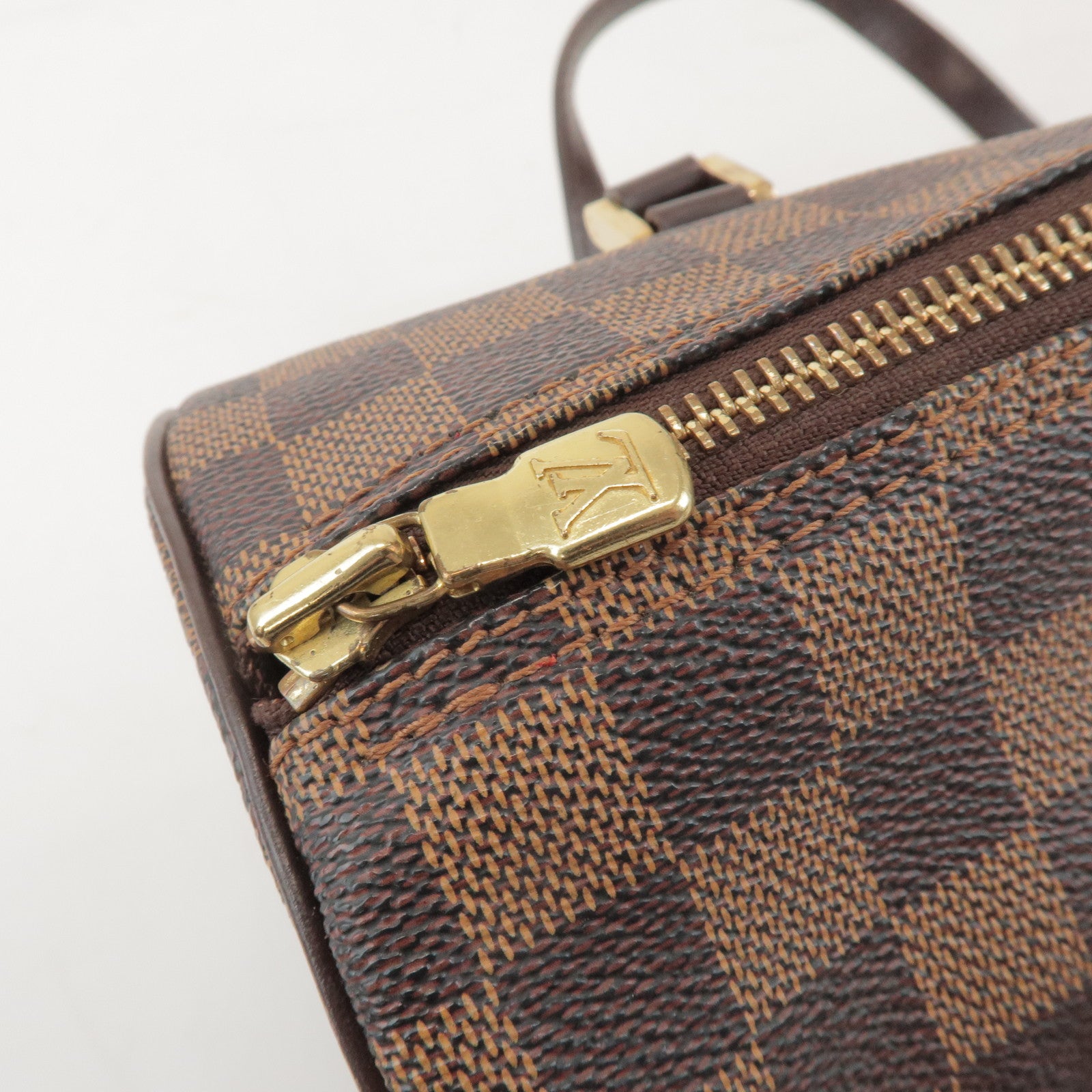 Louis Vuitton Damier Ebene Papillon 30 Hand Bag Brown N51303