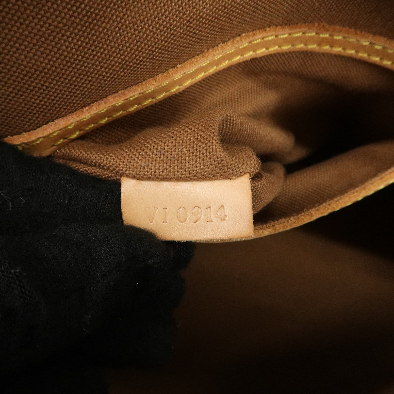 Louis Vuitton Monogram Canvas Alma Hand Bag Brown M51130 Used