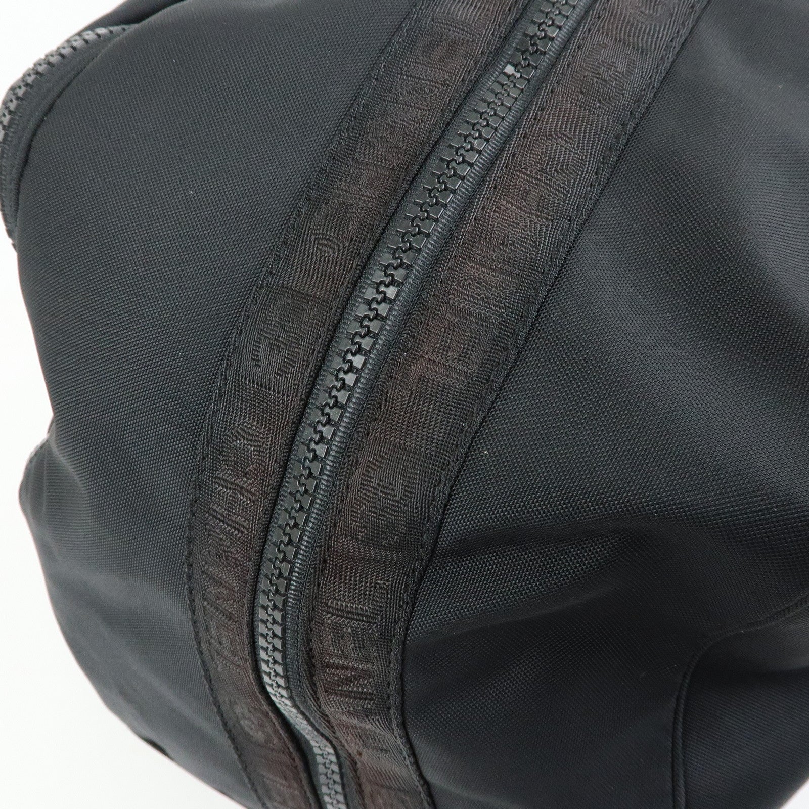 CHANEL COCO Mark Sport Line Nylon Boston Bag Shoulder Bag Black