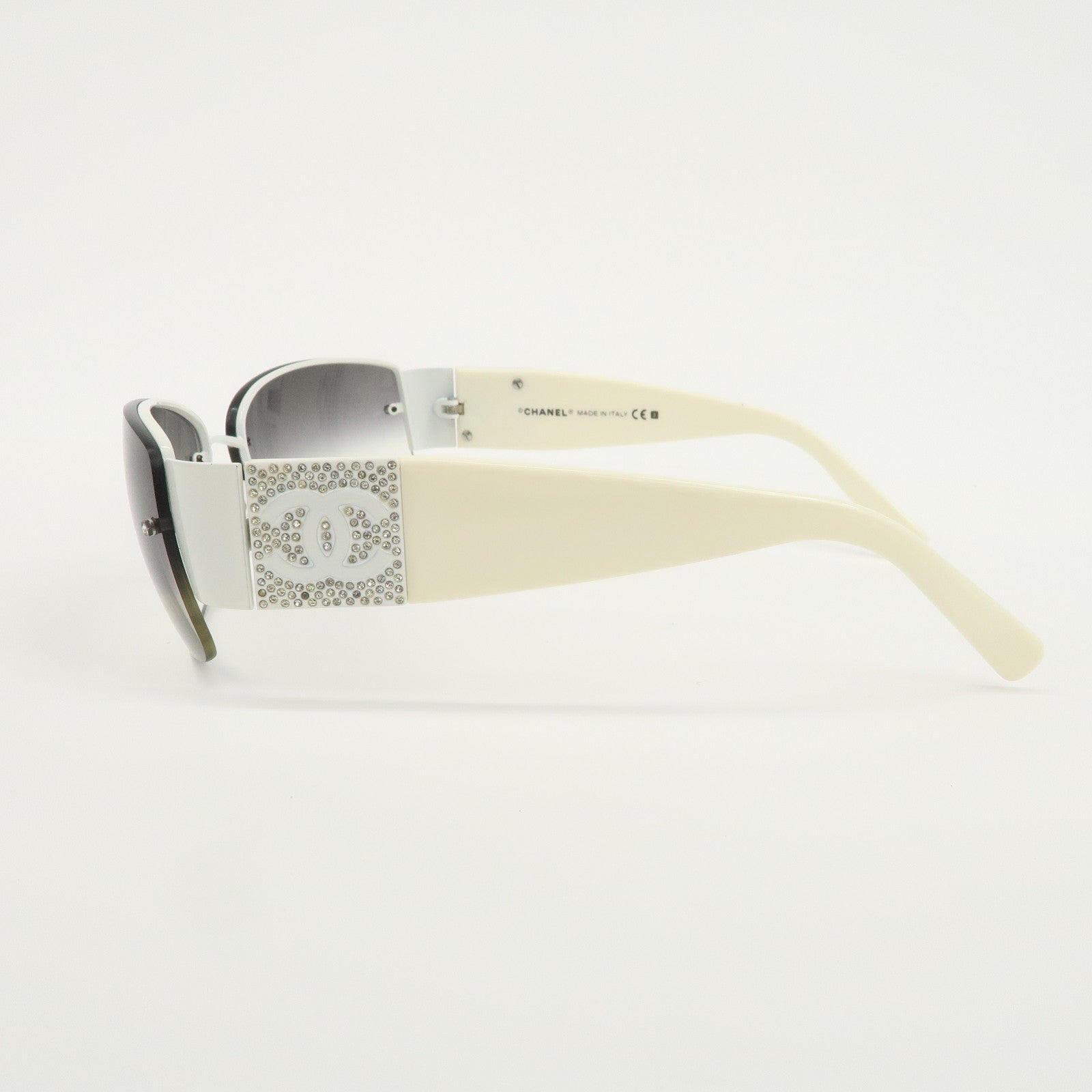 CHANEL Plastic Rhinestone Sunglasses 4117-B c.287/8G 62笆。16 125