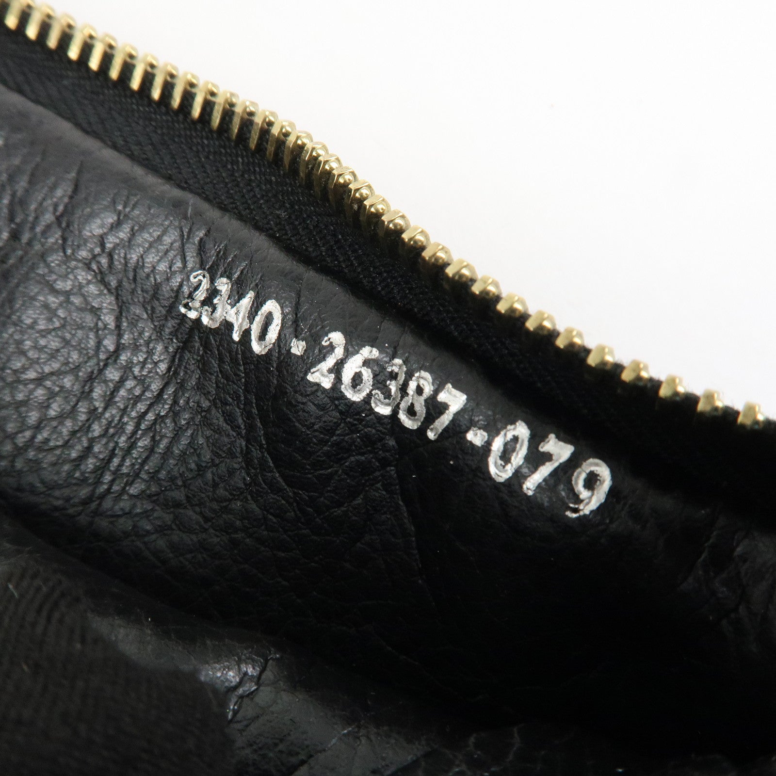 FENDI Suede Cosmetic Pouch Black Gold Hardware 26387 Used