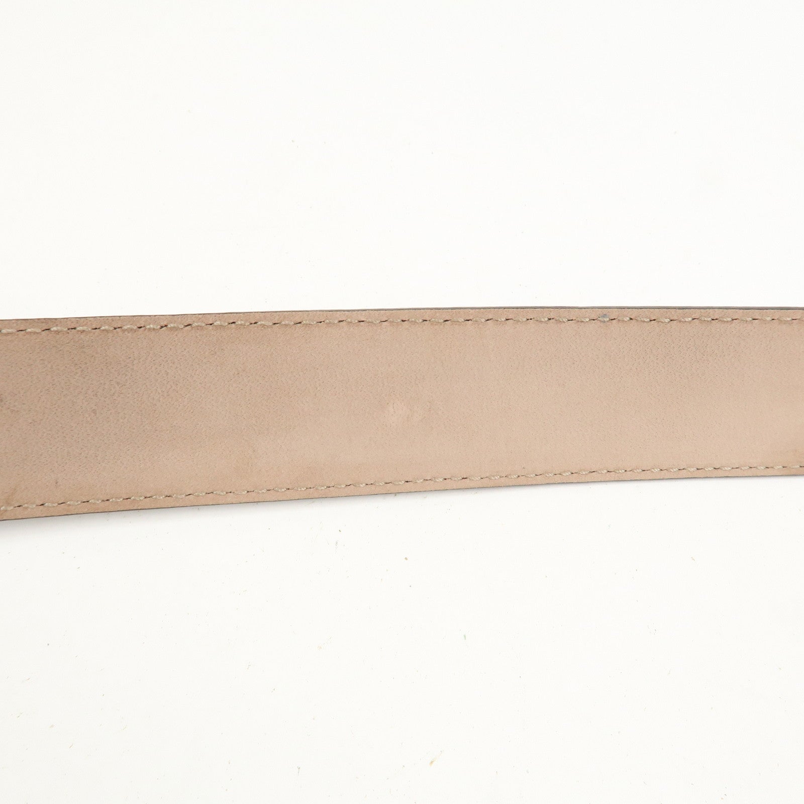 GUCCI Diamante GG Marmont Leather Belt 105/42 Gray 345658