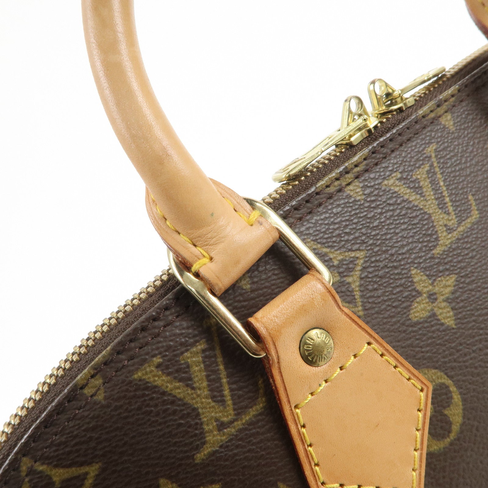 Louis Vuitton Monogram Canvas Alma Hand Bag Brown M51130