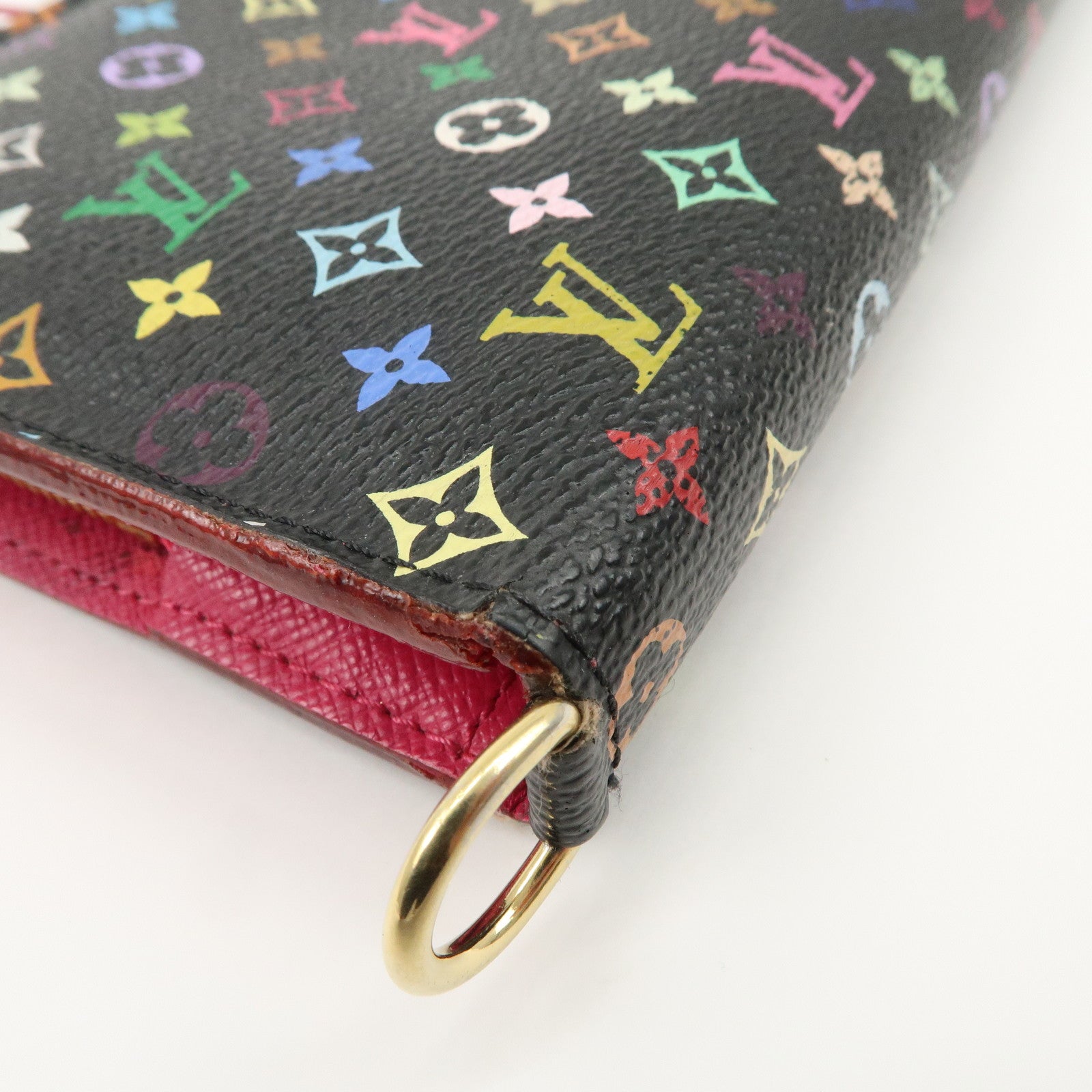 Louis Vuitton Multicolor Portefeuille Insolite Long Wallet Noir M93754 Used