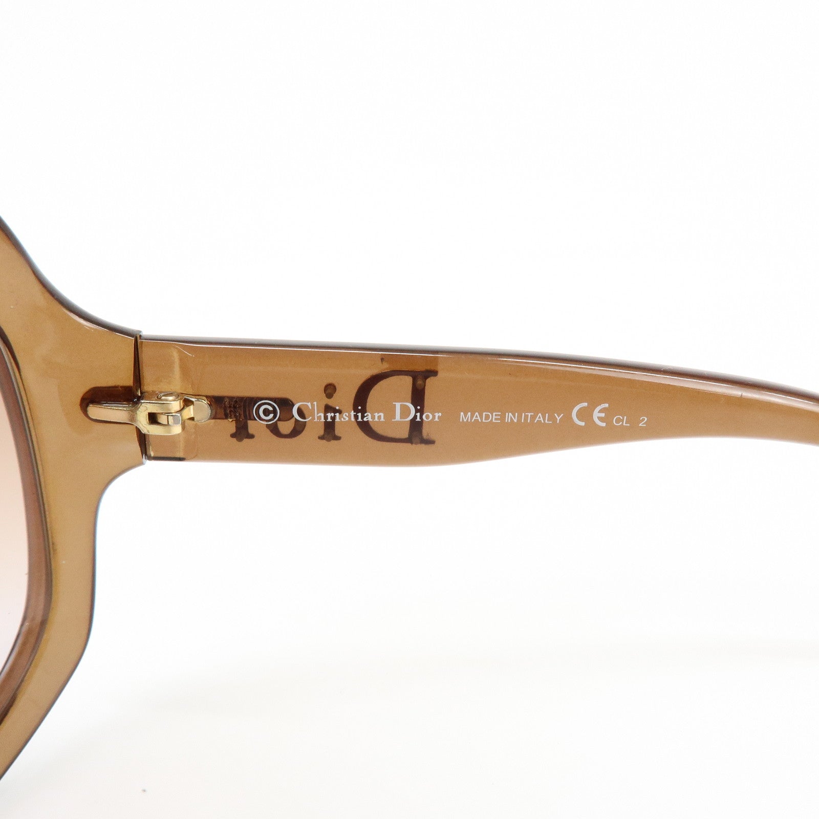 Christian Dior Glossy1 Plastic Sunglasses 62□20 120 Brown