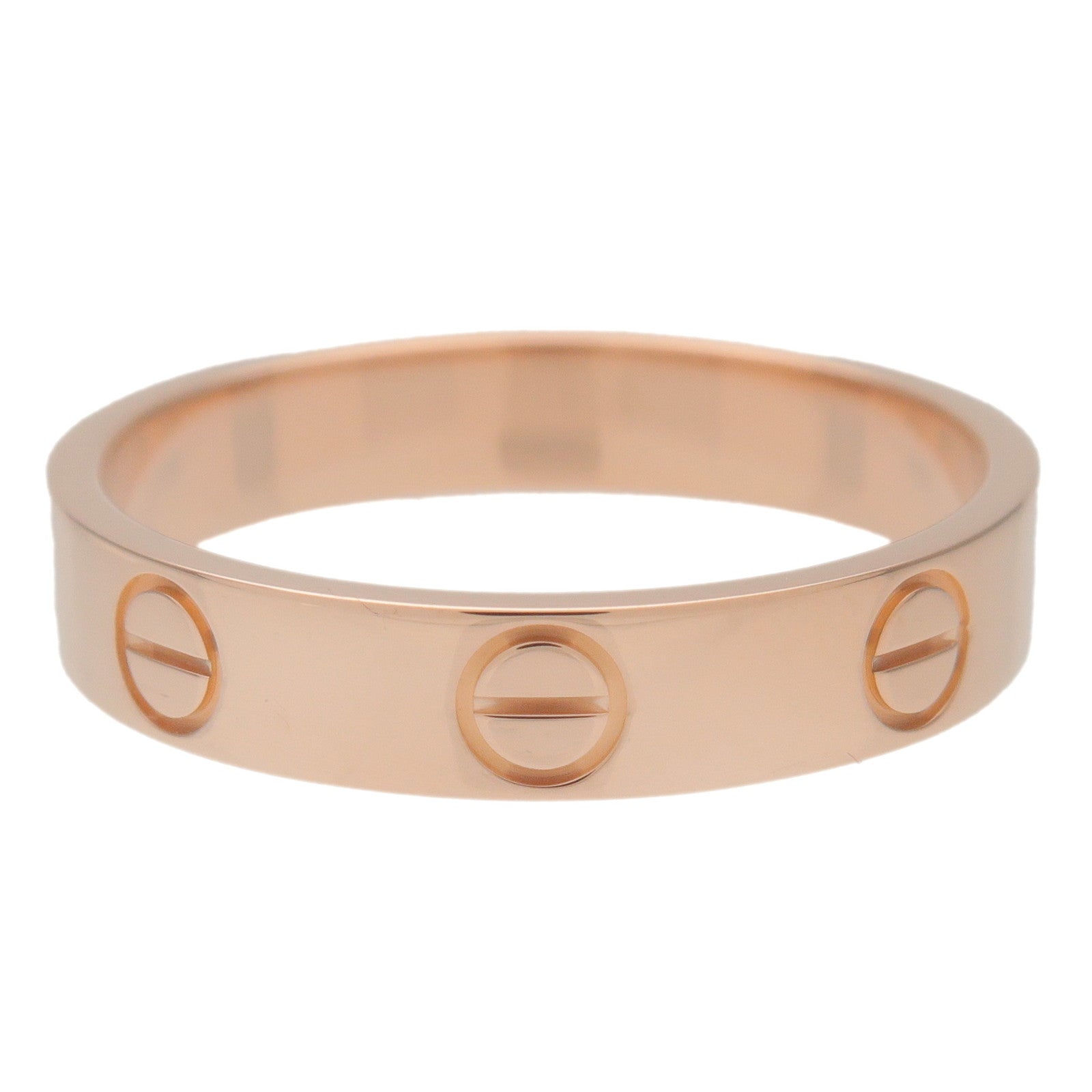 Cartier Mini Love Ring #52 750PG Rose Gold US6-6.5 EU52 HK13.5