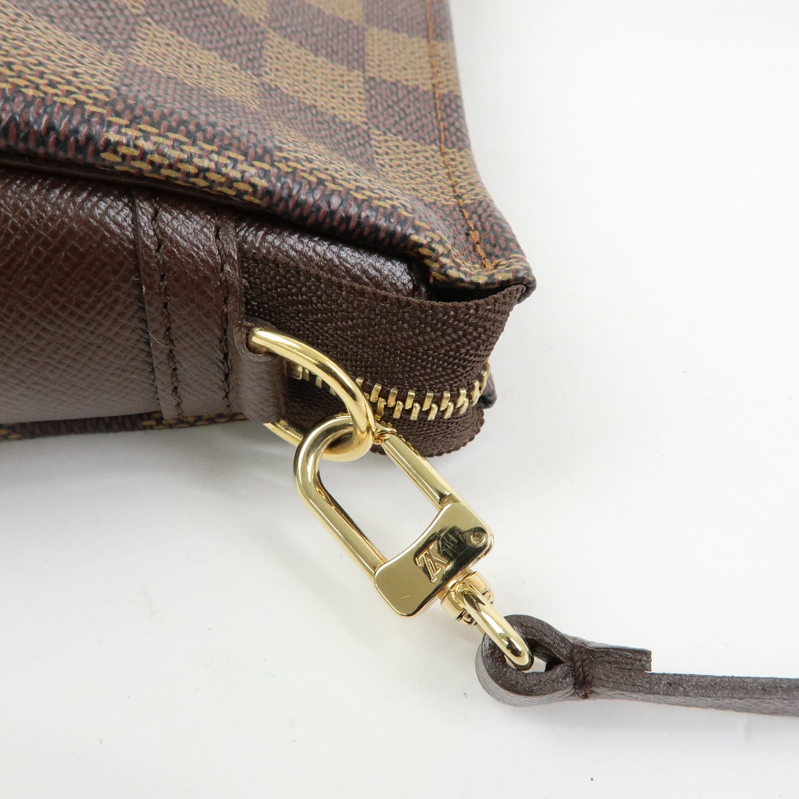 Louis Vuitton Damier Trousse Makeup Accessory Pouch Brown N51982