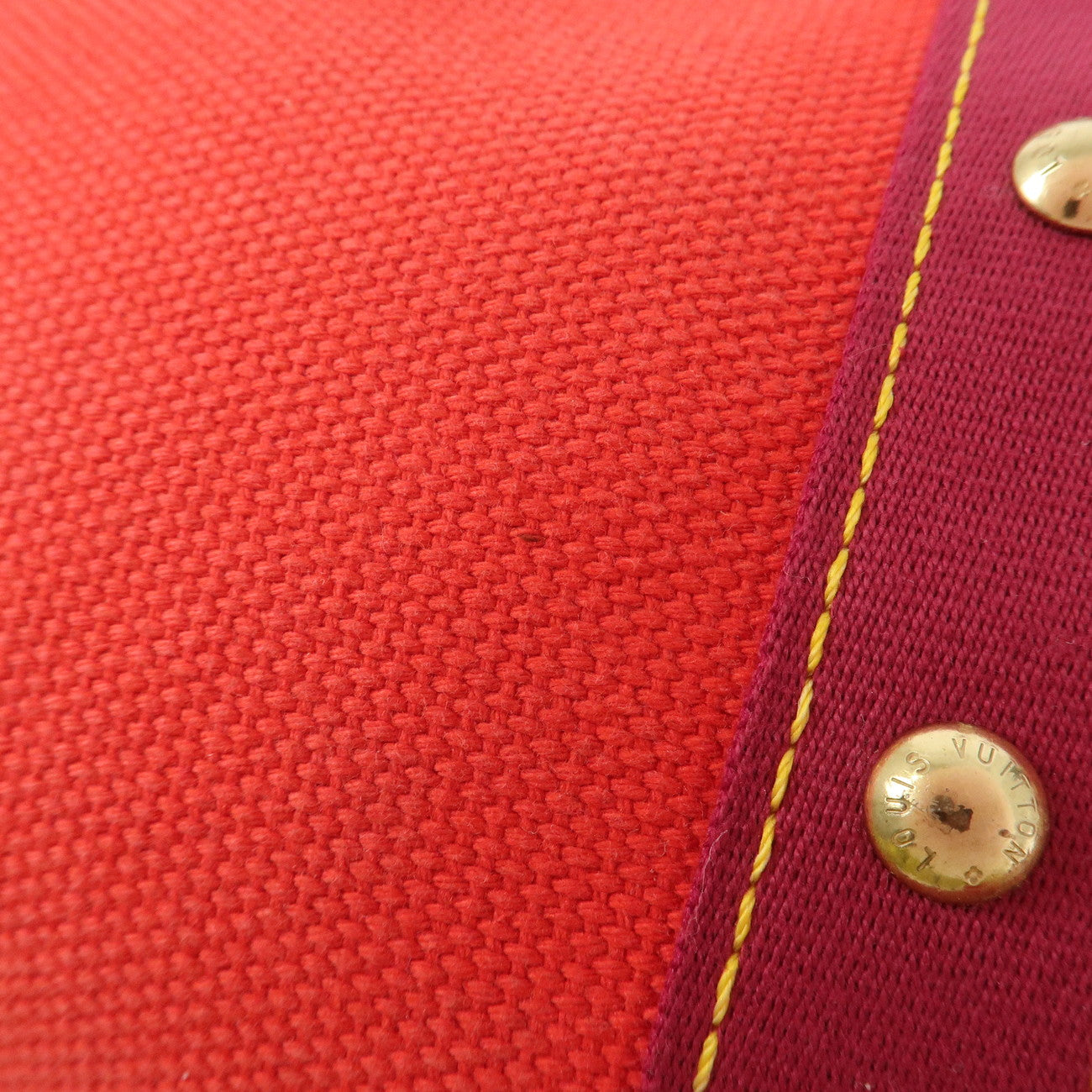 Louis Vuitton Antigua Cabas MM Tote Bag Hand Bag Rouge M40034 Used