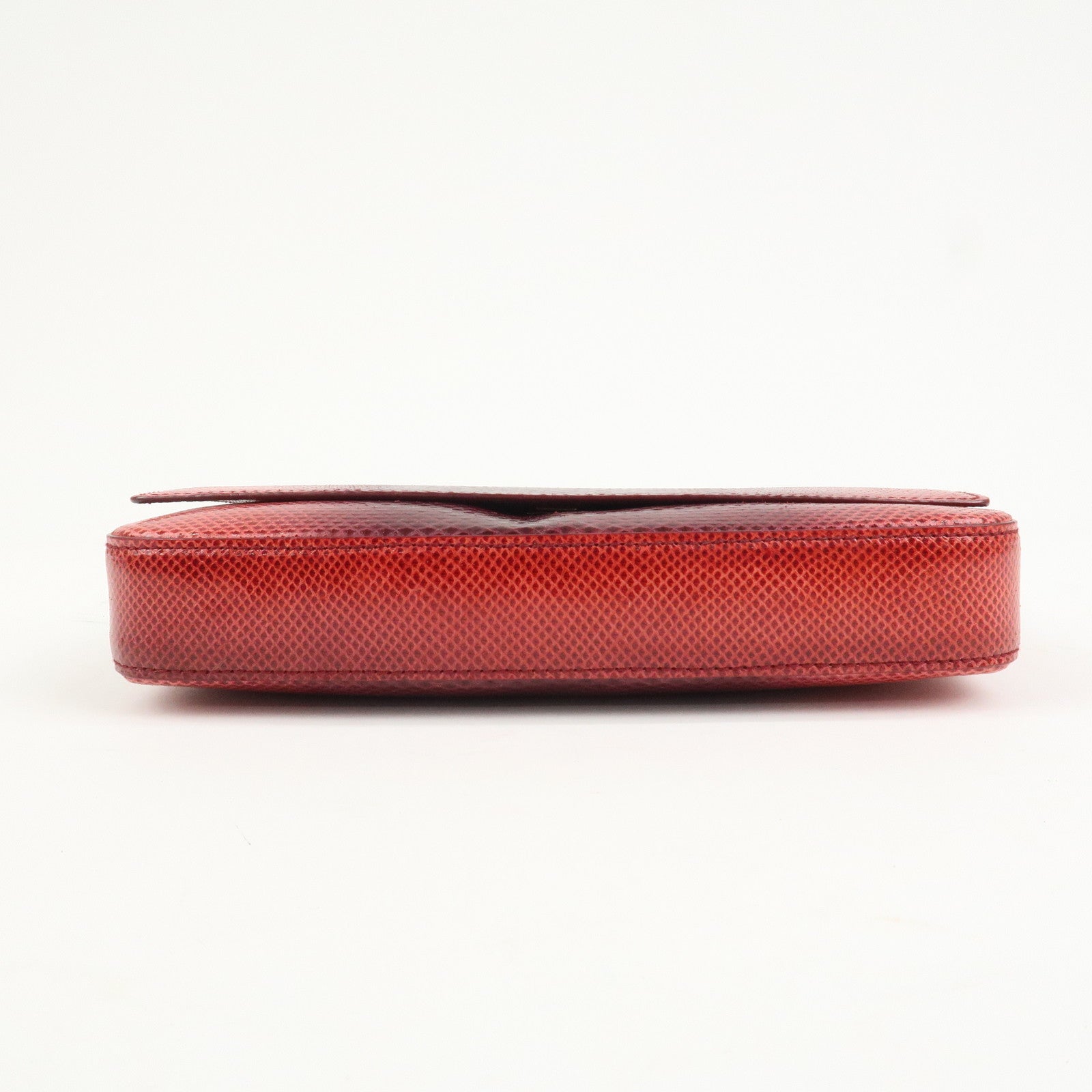 GUCCI Logo Leather Hand Bag Shoulder Bag Red 011.4227