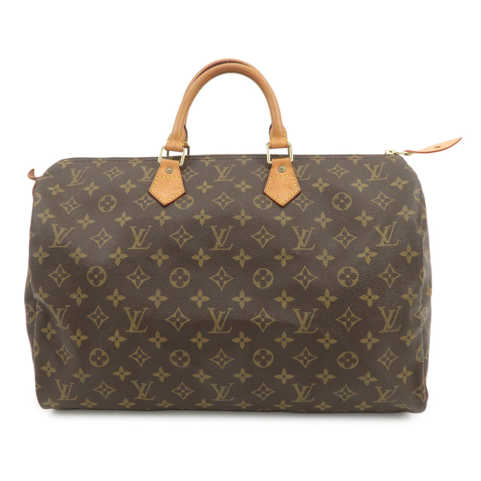 Louis Vuitton Monogram Speedy 40 Hand Bag Boston Bag Brown M41522