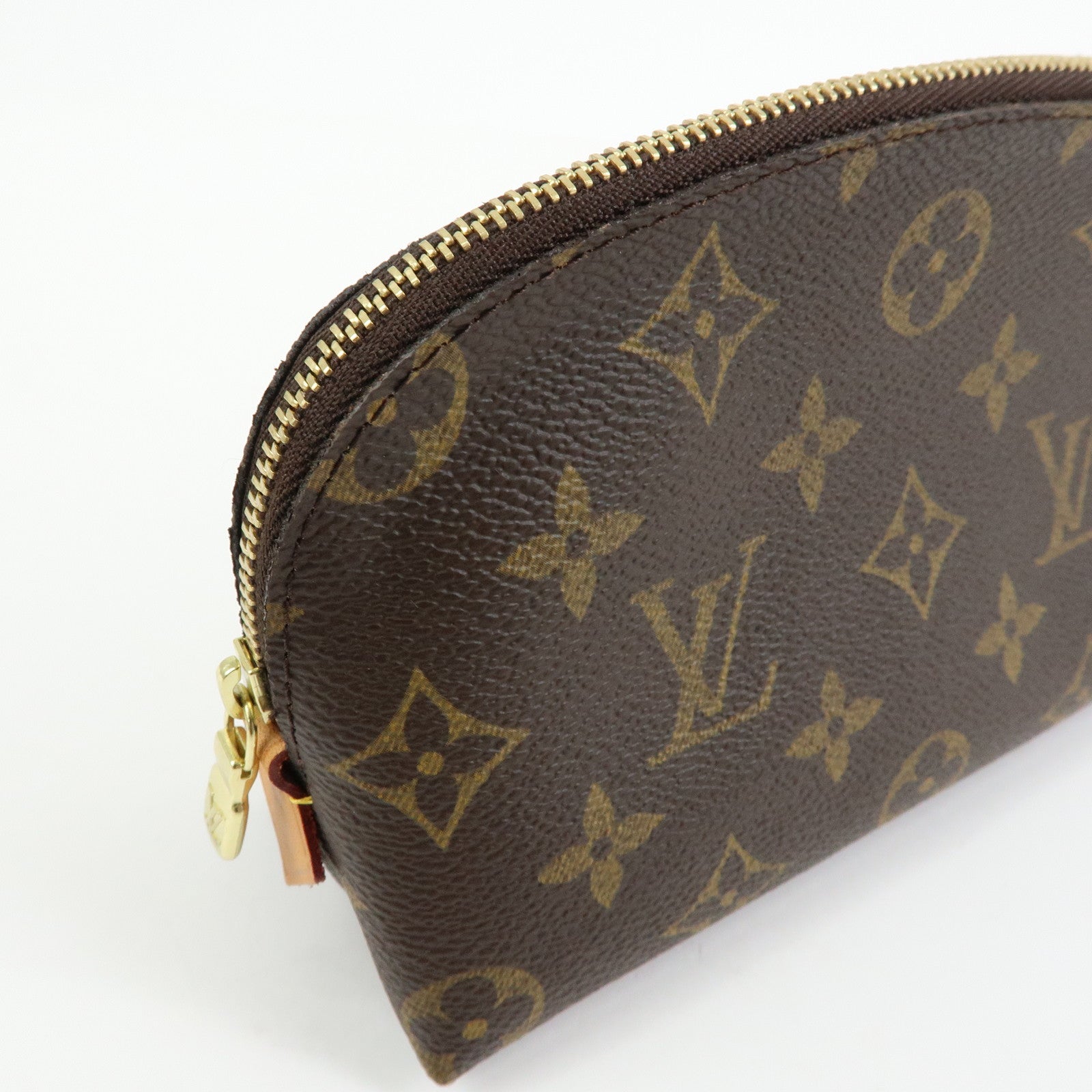 Louis Vuitton Monogram Pochette Cosmetic PM Pouch Brown M47515