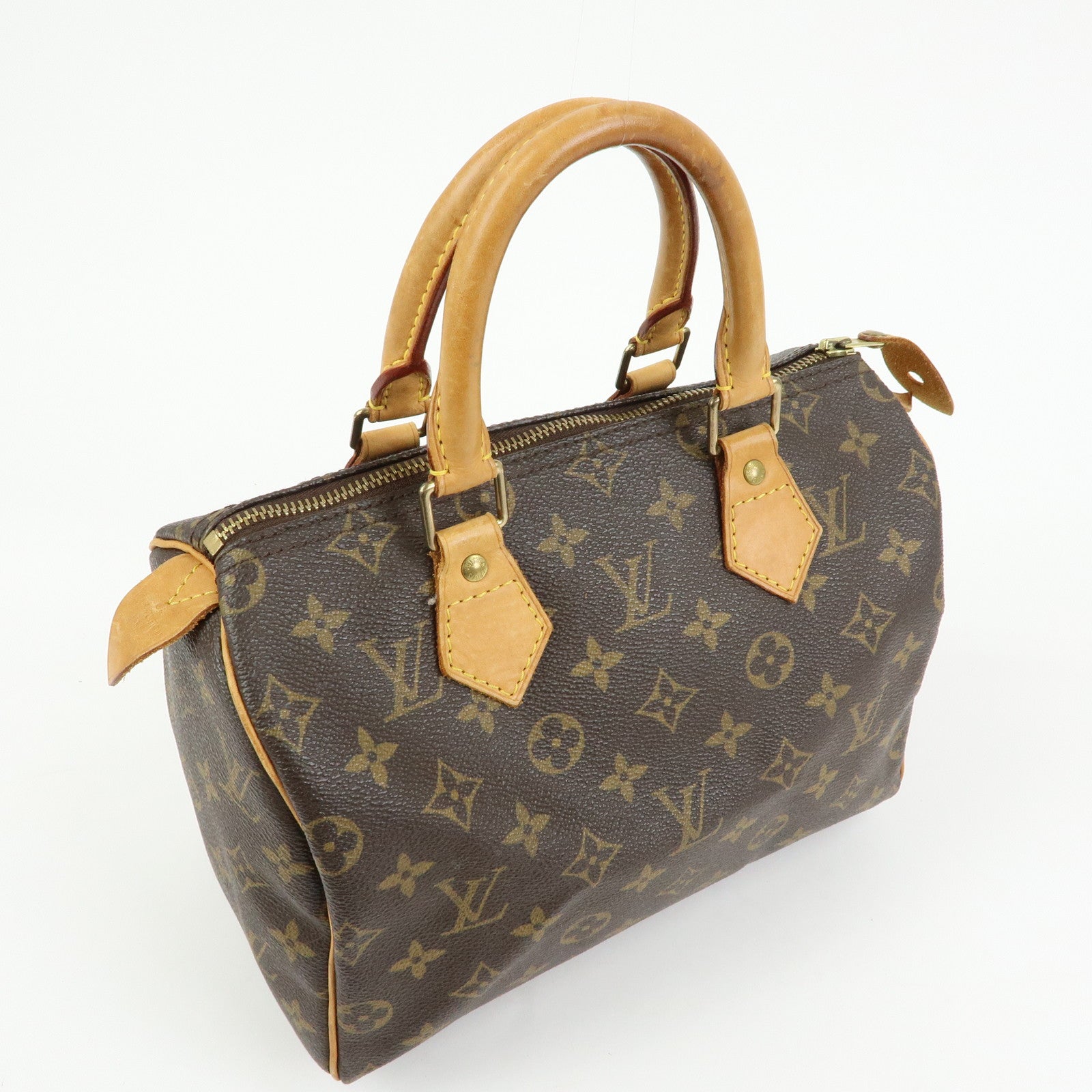 Louis Vuitton Monogram Speedy 25 Boston Bag Hand Bag Brown M41528